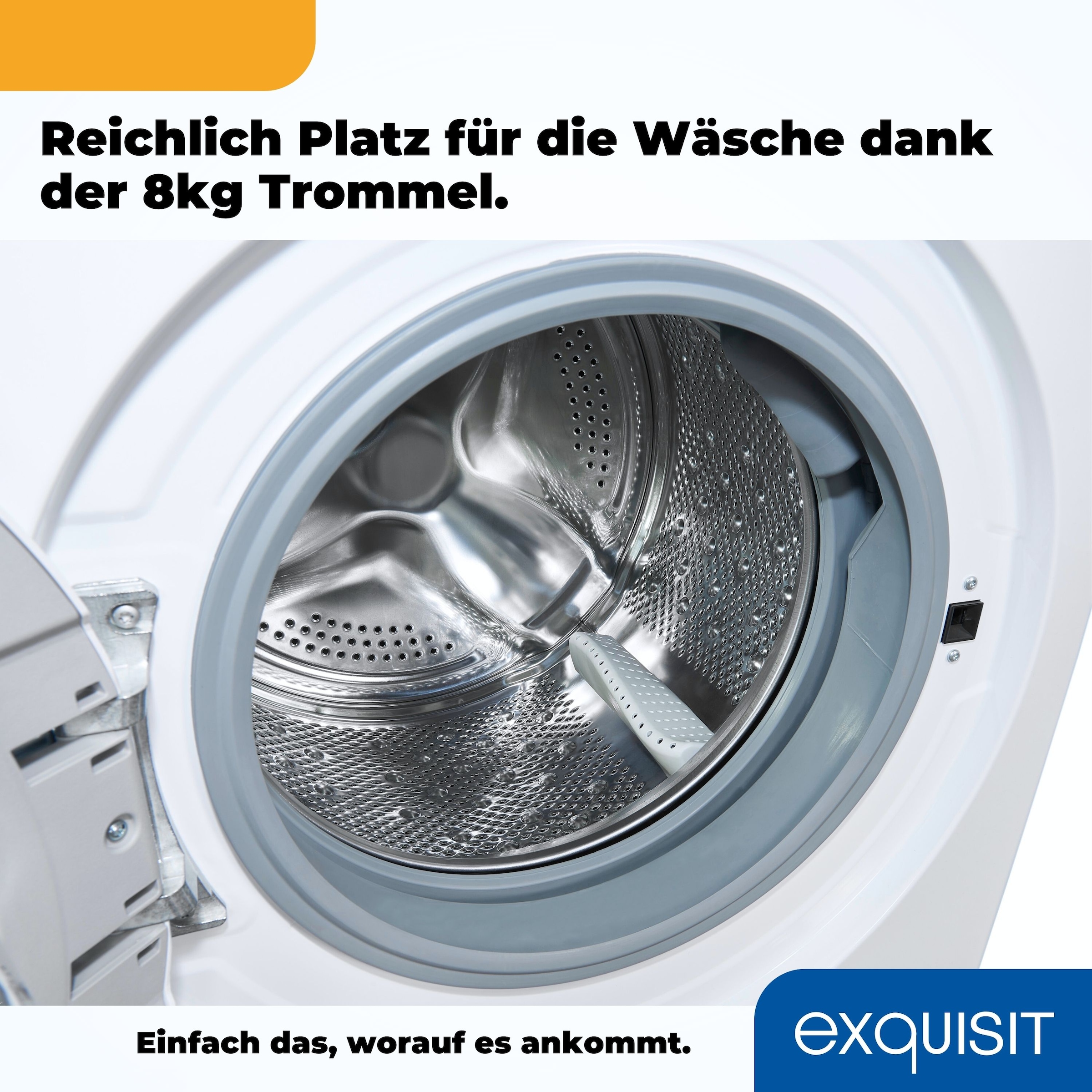 exquisit Waschtrockner »WT8614-060D«, schonende Waschtrommel