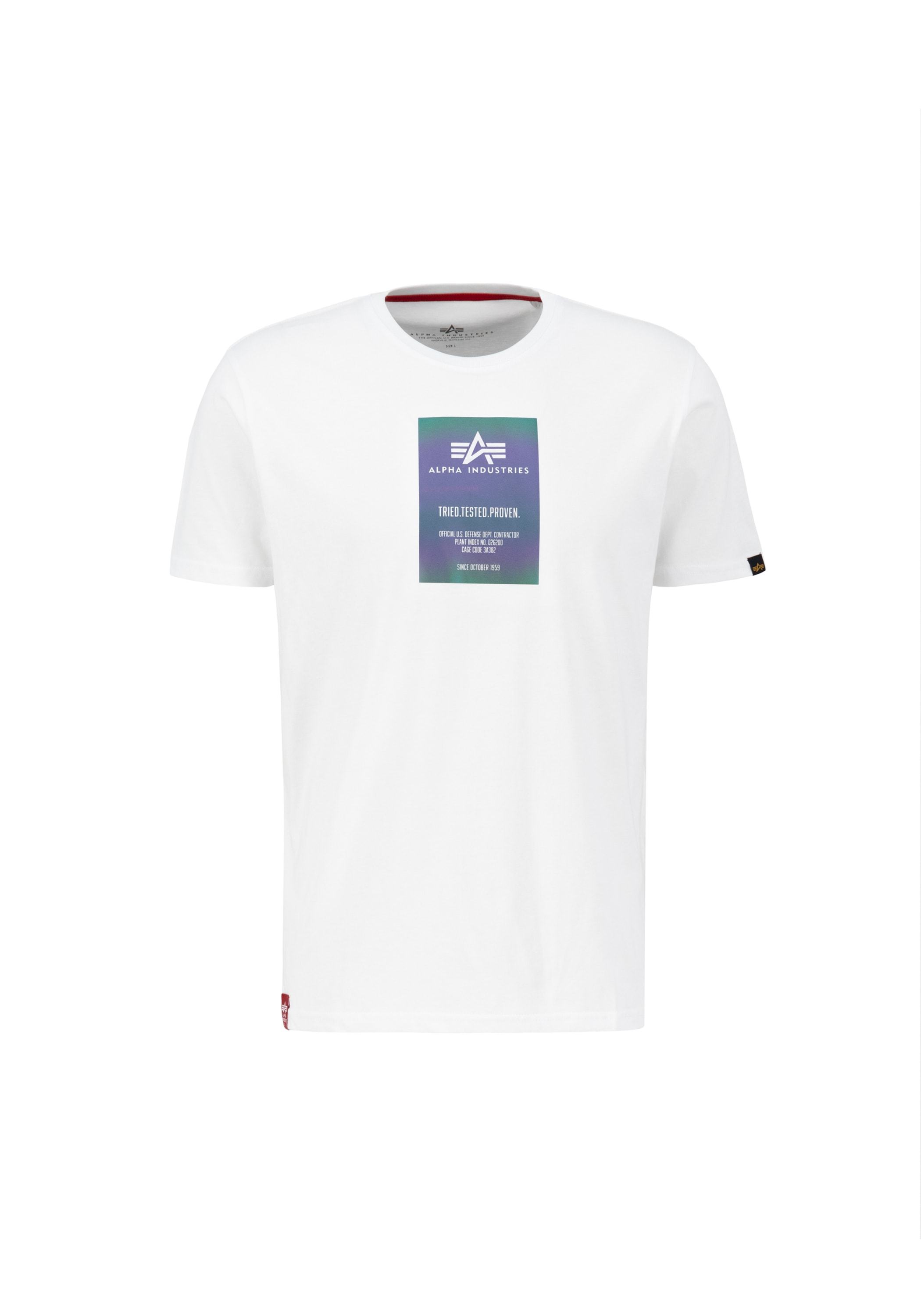 T-Shirt »ALPHA INDUSTRIES Men - T-Shirts Rainbow Reflective Label T«