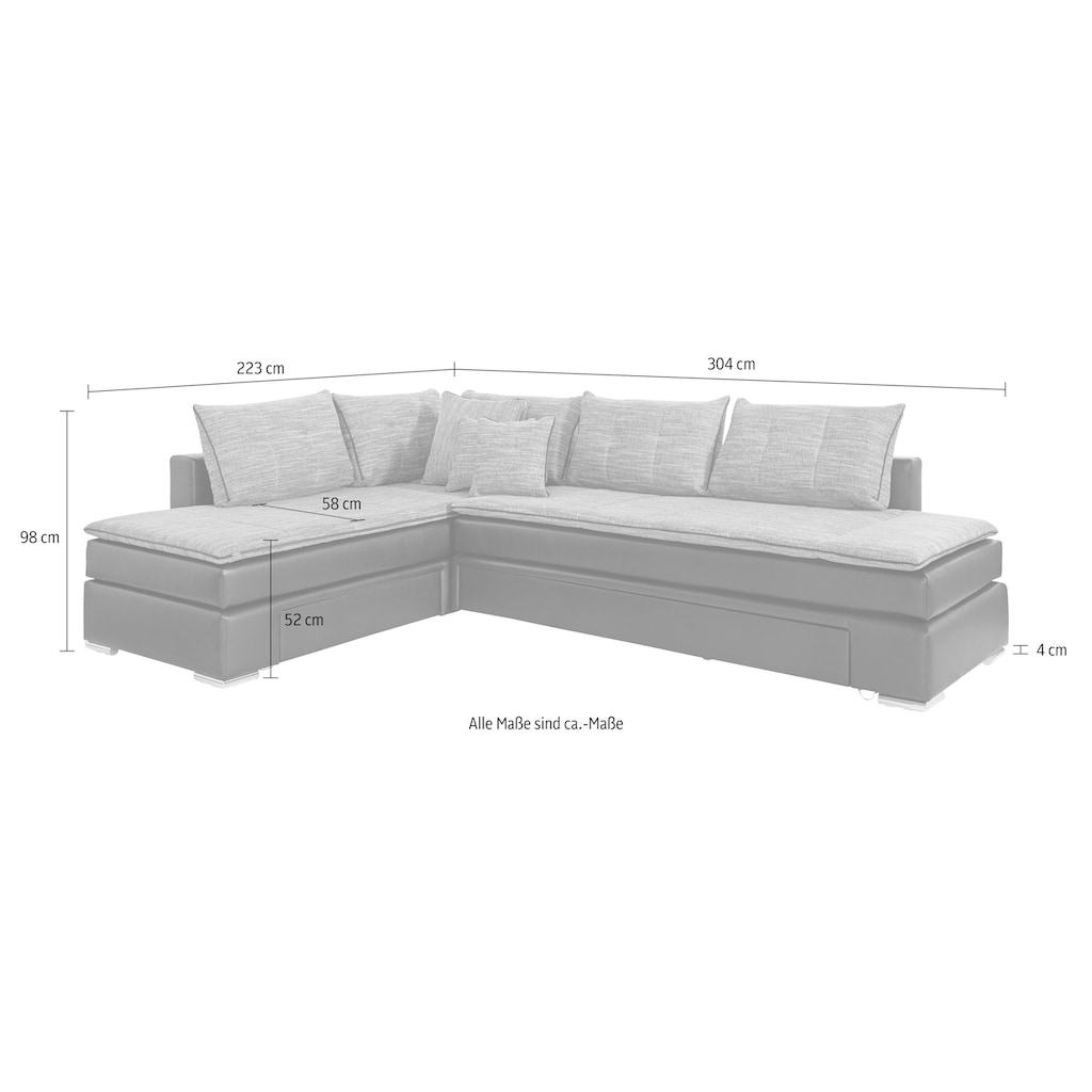 INOSIGN Ecksofa »Night & Day L-Form«