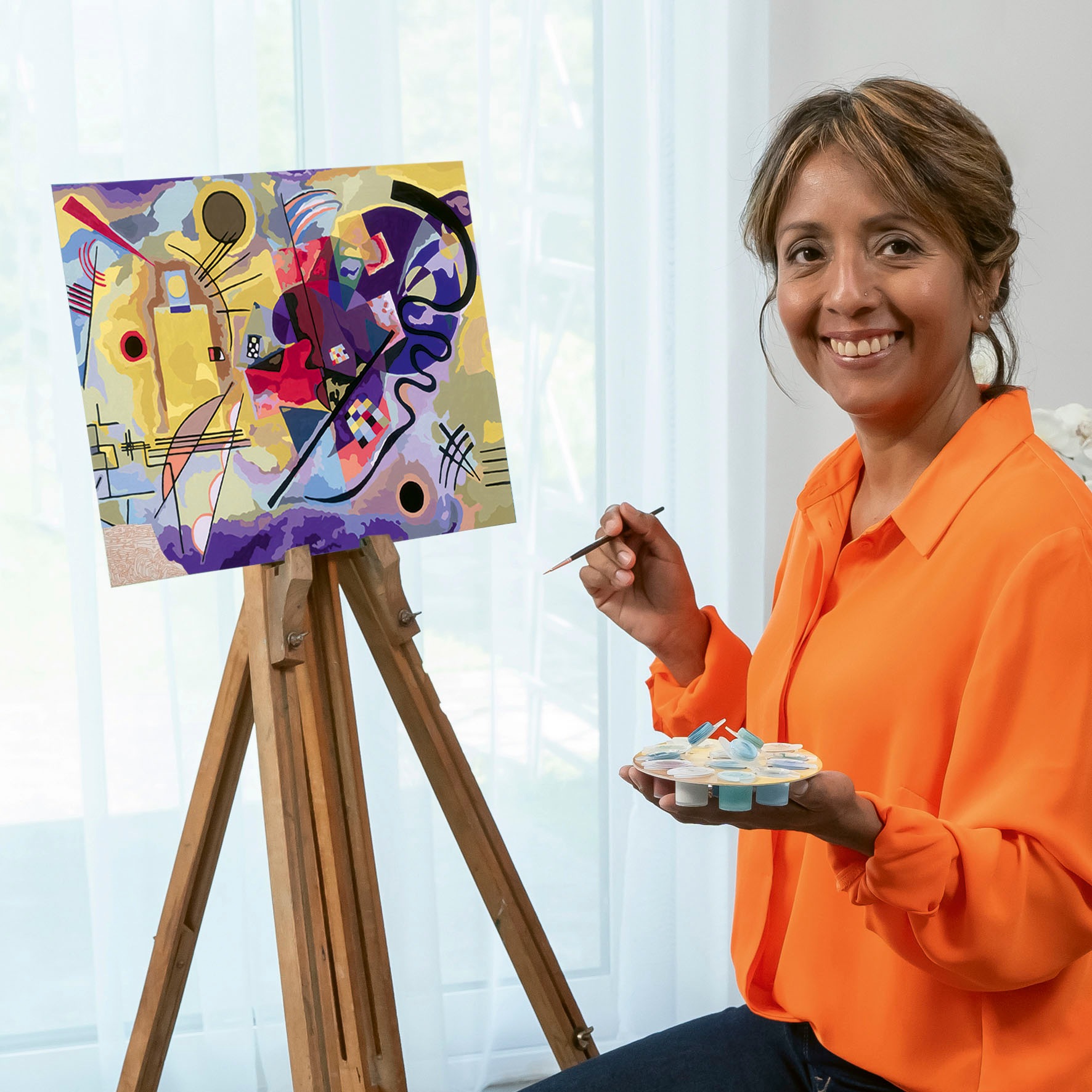 Ravensburger Malen nach Zahlen »CreArt, ART Collection, Yellow, Red, Blue (Kandinsky)«, Made in Europe