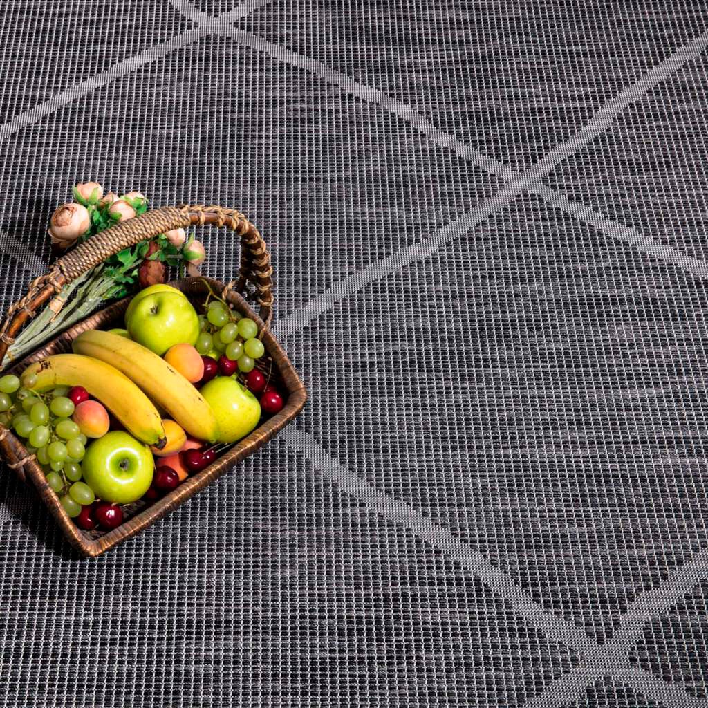 Carpet City Outdoorteppich »PALM 3075«, rechteckig, 5 mm Höhe, Läufer, Wetterfest & UV-beständig, für Balkon, Terrasse, Küche, flach