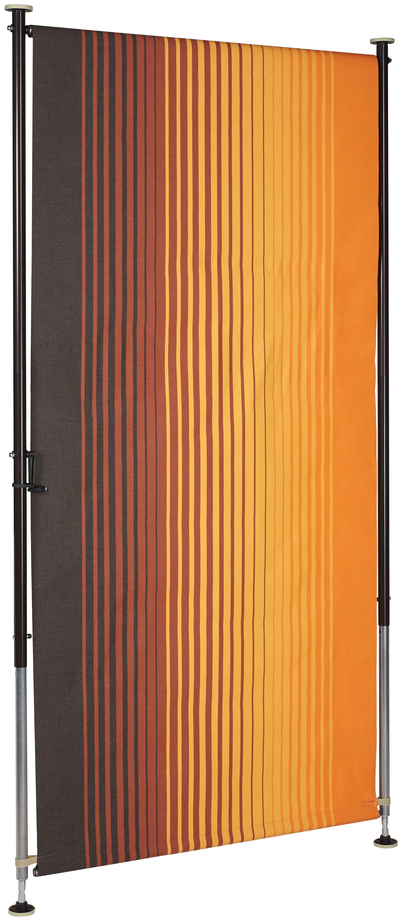 Angerer Freizeitmöbel Klemm-Senkrechtmarkise »Nr. 100«, orange/braun, BxH: 150x225 cm