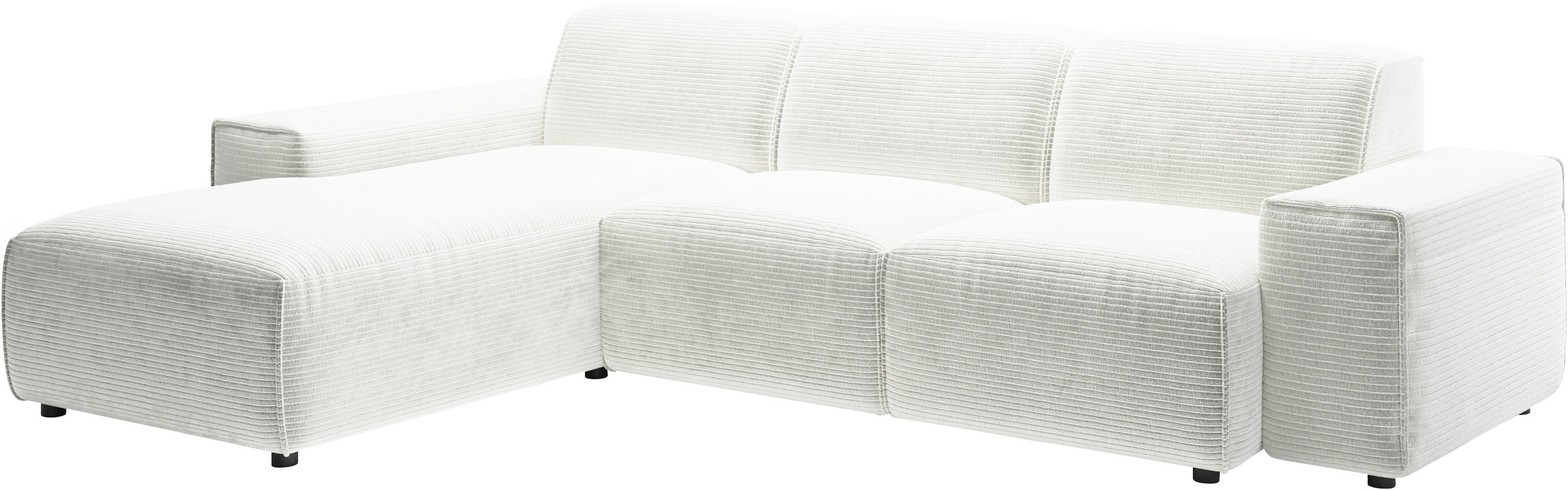 andas Ecksofa »Glimminge L-Form auch in Breitcord, Feincord + Easy care-Bezug,«, Breite 264, Zierkissen
