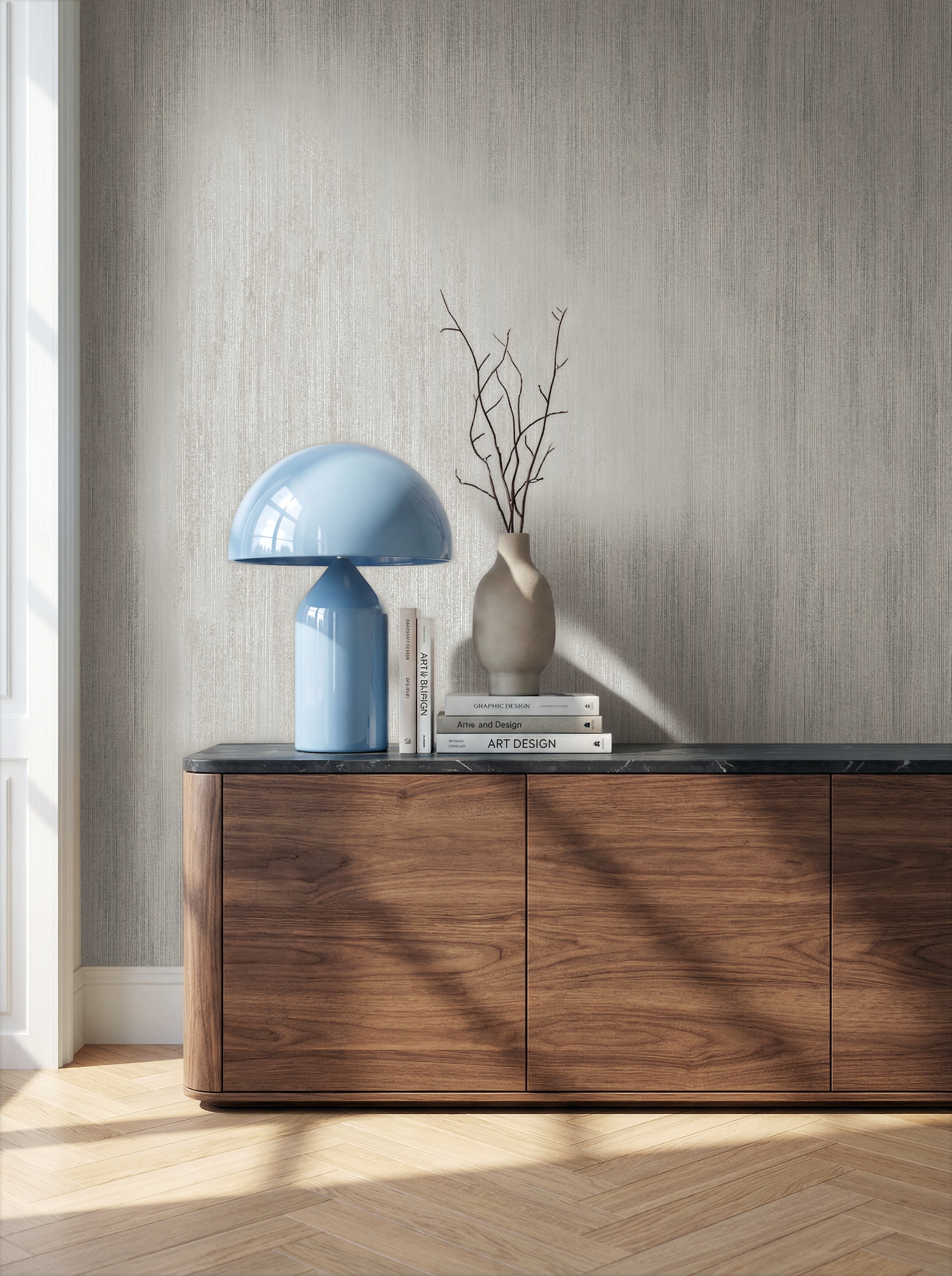 A.S. Création Vliestapete "Trend Spectrum Stripes – Elegante Streifenstruktur Vliestapete" Streifen Strukturmuster gestreift strukturiert Elegante Streifenstruktur mit mattem Muster und glänzendem Grund