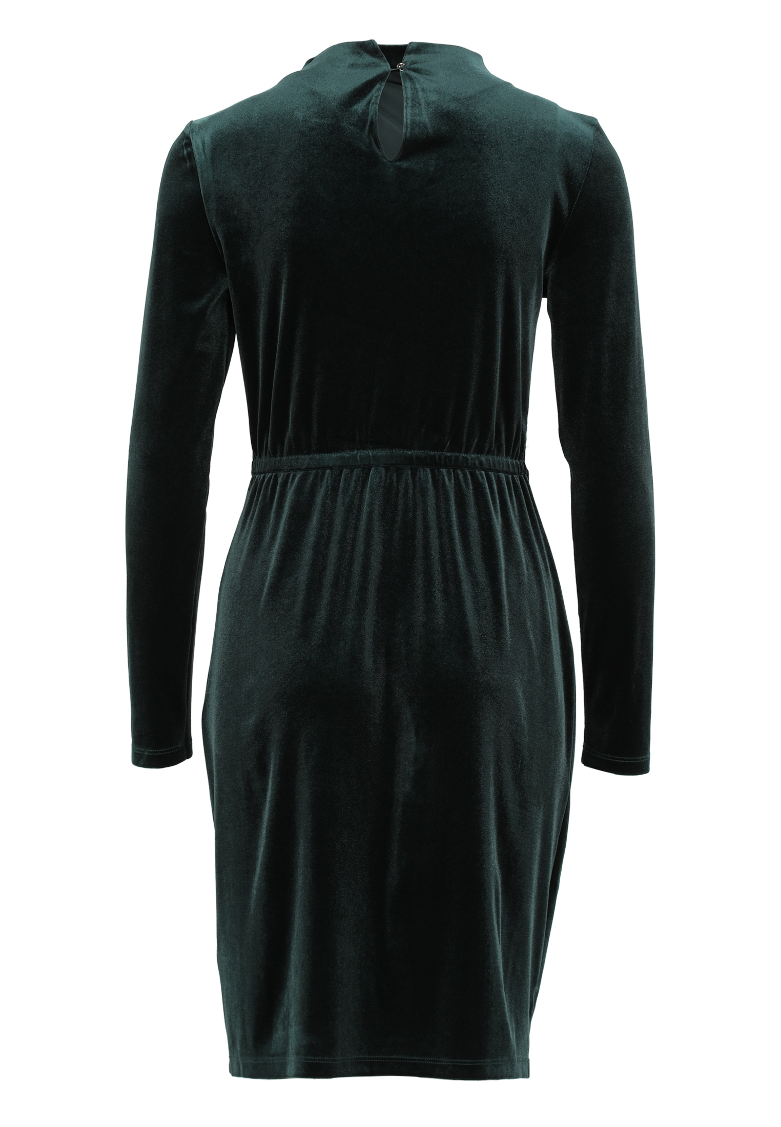 Zero Samtkleid »Damen mit Stehkragen« Ohne Tasche drapiert /gerafft