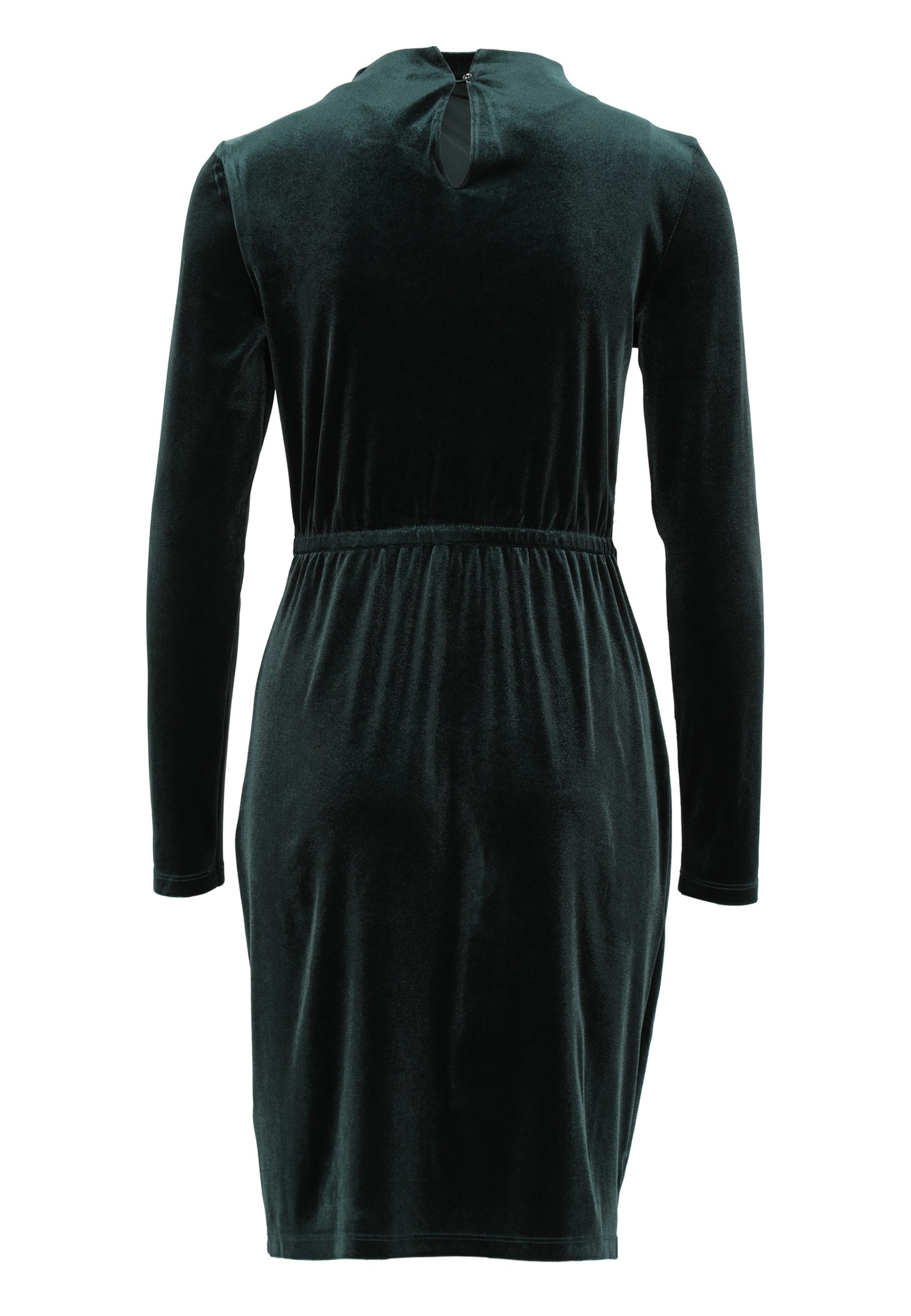 Thumbnail - Zero Samtkleid "Damen mit Stehkragen" Ohne Tasche drapiert /gerafft