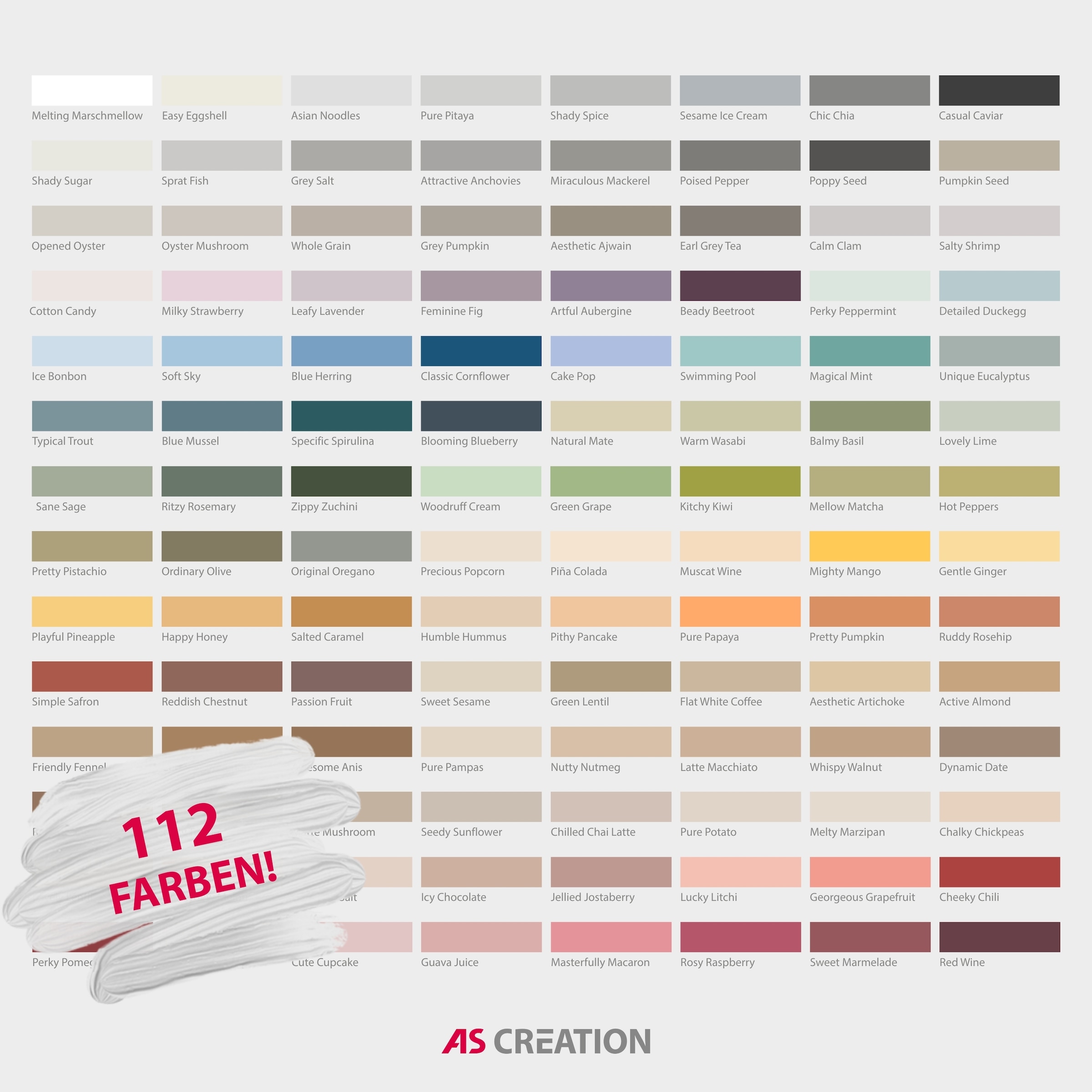 A.S. Création Wand- und Deckenfarbe »Seidenmatt Innenfarbe THE COLOR KITCHEN« 1 Stk. tlg. für Wohnzimmer Schlafzimmer Flur Küche, versch. Beigetöne