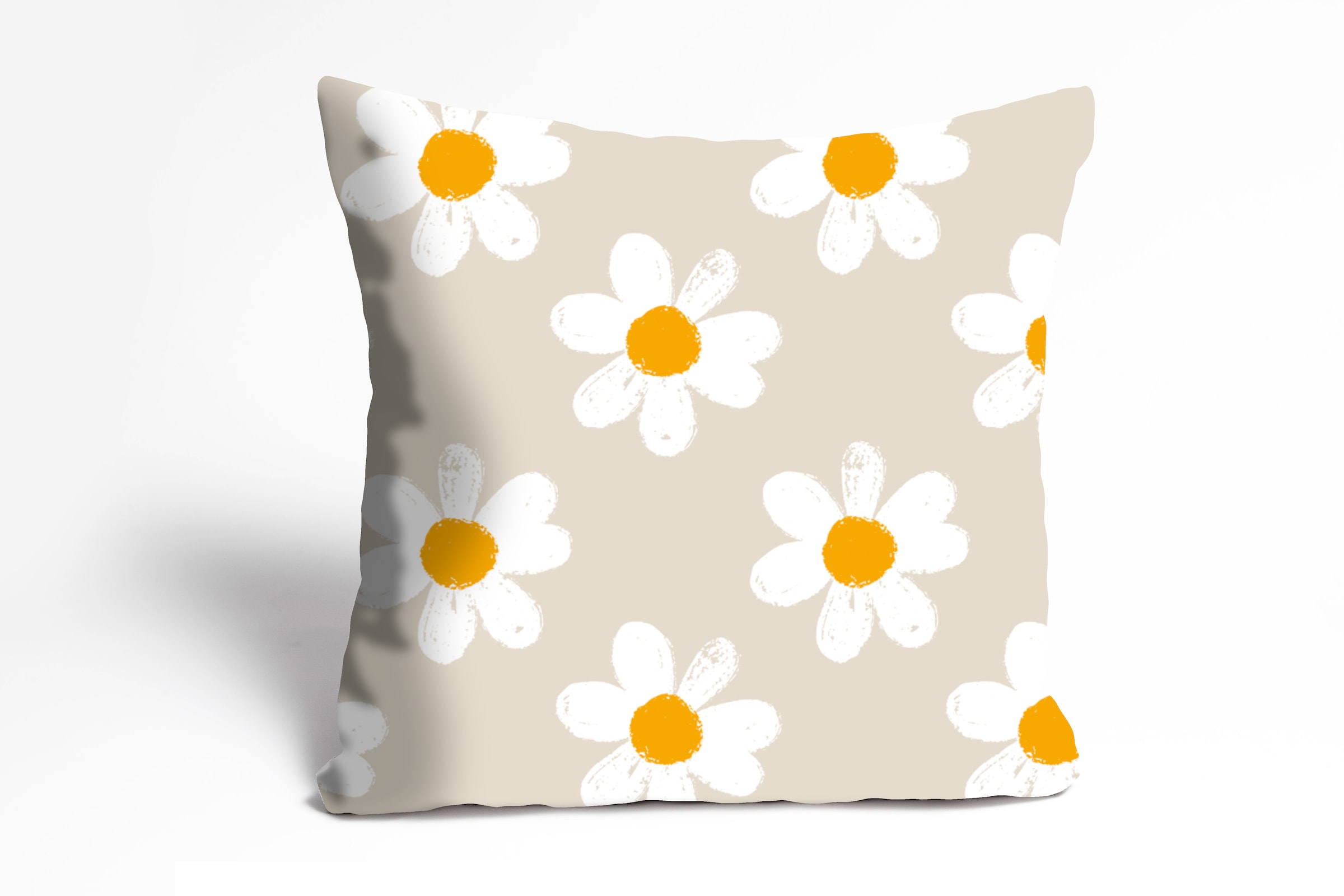queence Dekokissen »Levke«, Kissenhülle,Gänseblümchen,Blumen,Florales Design,Naturmotiv,Zart