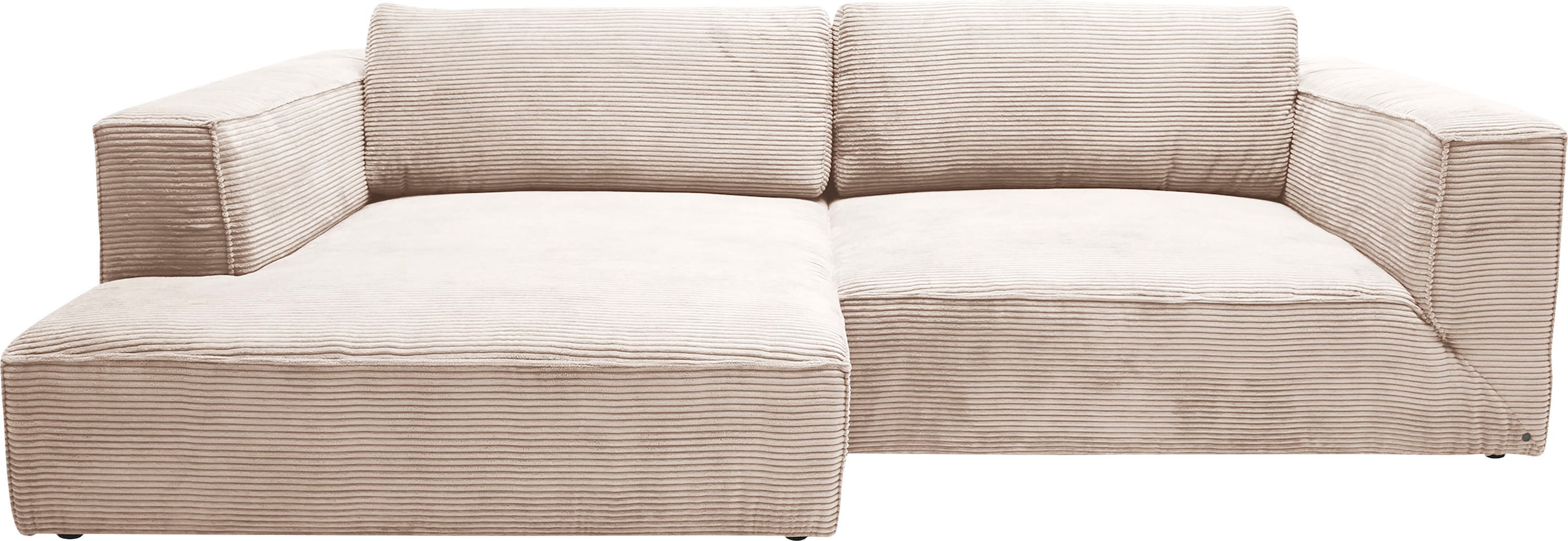 Ecksofa »Big Cube Style«, (2 St.), mit cleanen Stegkissen, extra große Sitztiefe,...