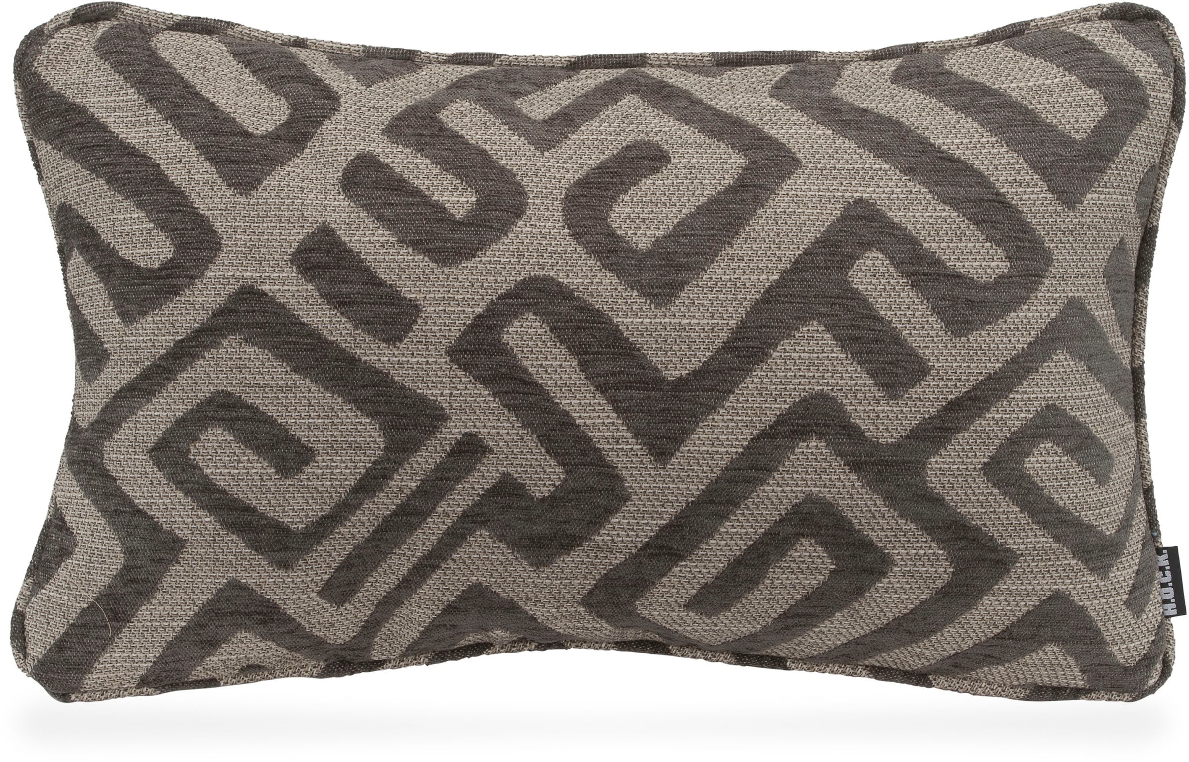 H.O.C.K. Dekokissen "Naira" mit geometrischem Muster, Kissenhülle mit Füllung, 1 Stück