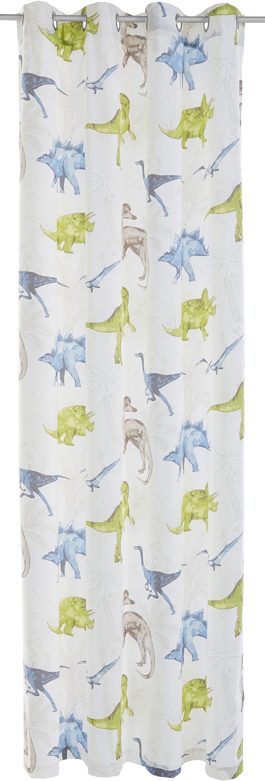 Lüttenhütt Gardine "DINO" Ösen 1 Stk. tlg. Kindergardine, einseitig mit Din günstig online kaufen