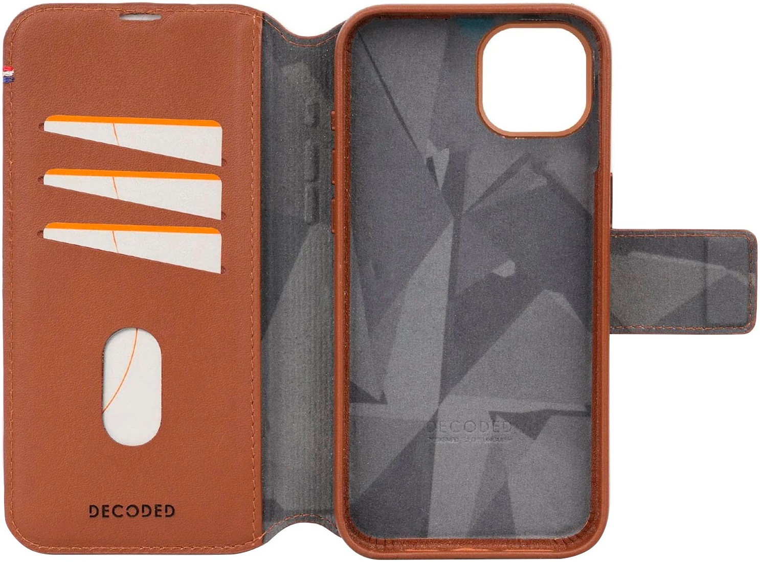 DECODED Smartphone-Hülle »Leather Detachable Wallet für iPhone 15«, iPhone 15, 15,5 cm (6,1 Zoll)