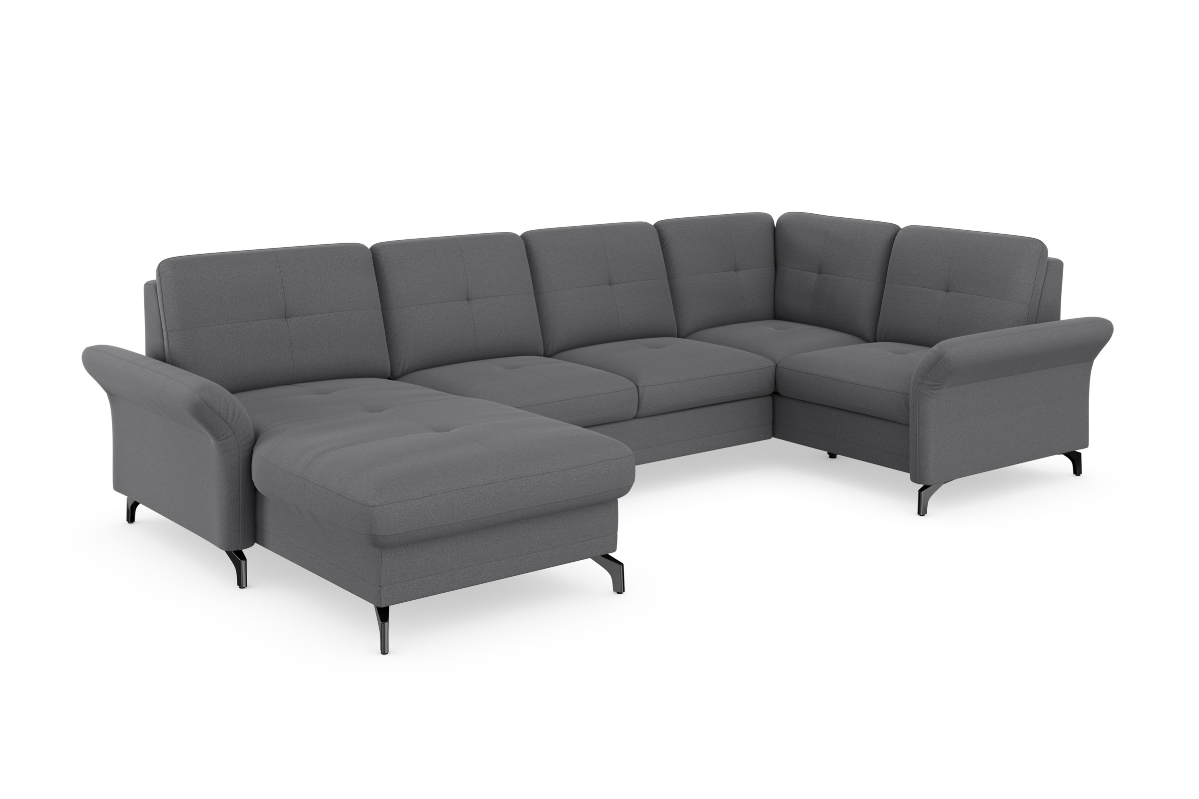 Home affaire Wohnlandschaft "Calando U-Form" wahlweise mit Bettfunktion, Be günstig online kaufen