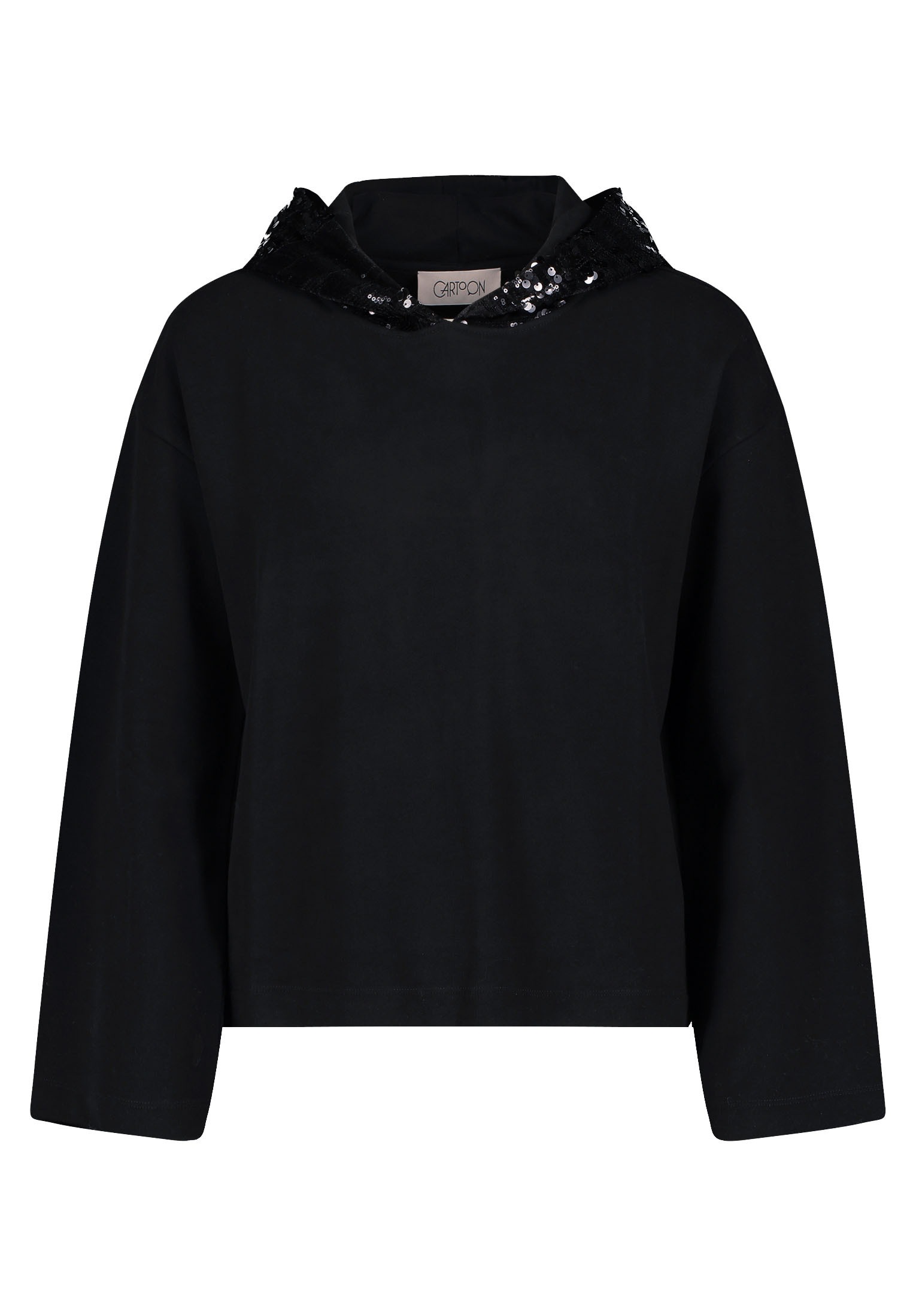 Cartoon Sweatshirt "Damen mit Print", Placement günstig online kaufen