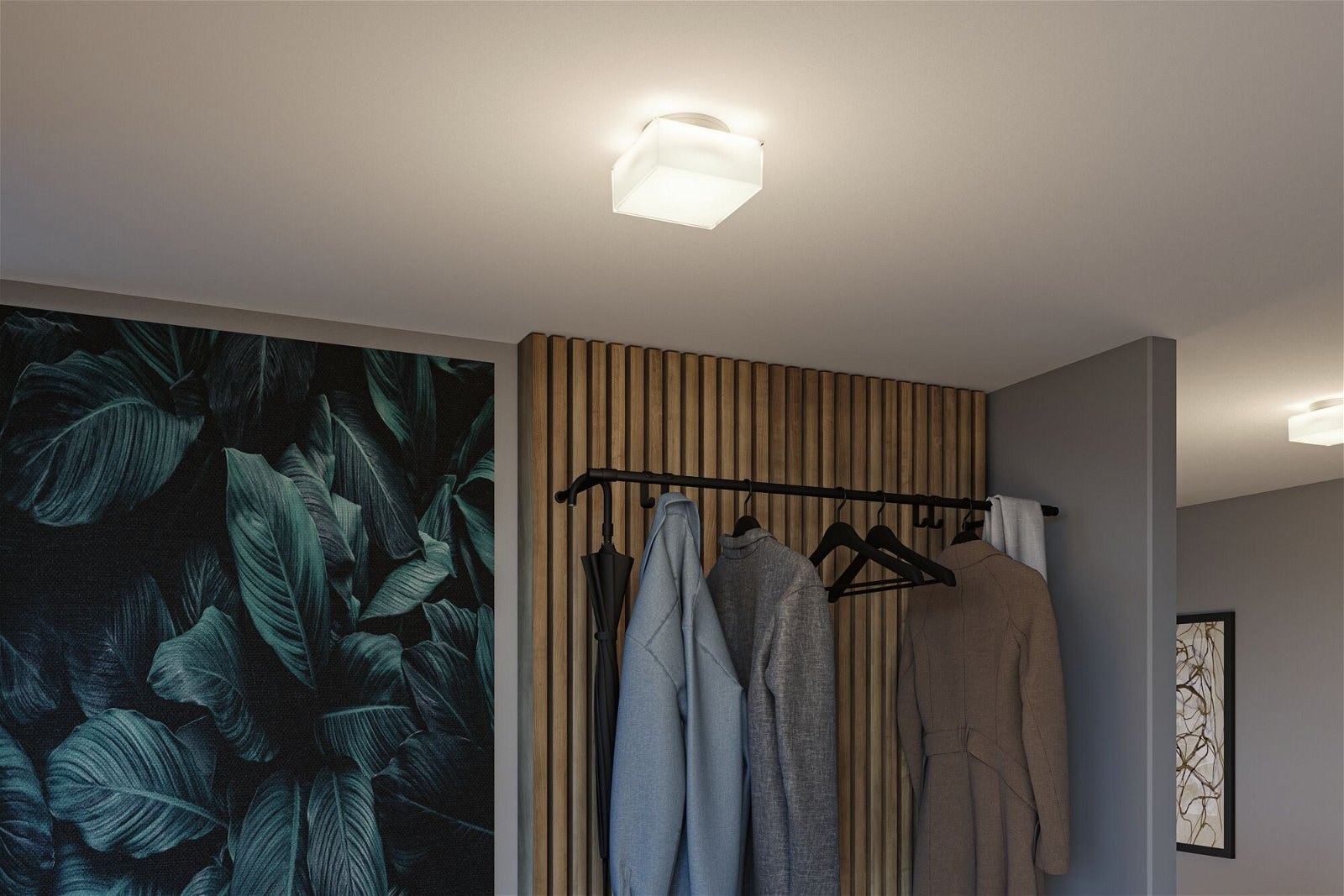 Paulmann LED Deckenleuchte »Selection Bathroom Maro IP44 1x6,8W 155x155mm  3000K Weiß Kunststoff«, 1 flammig-flammig | BAUR