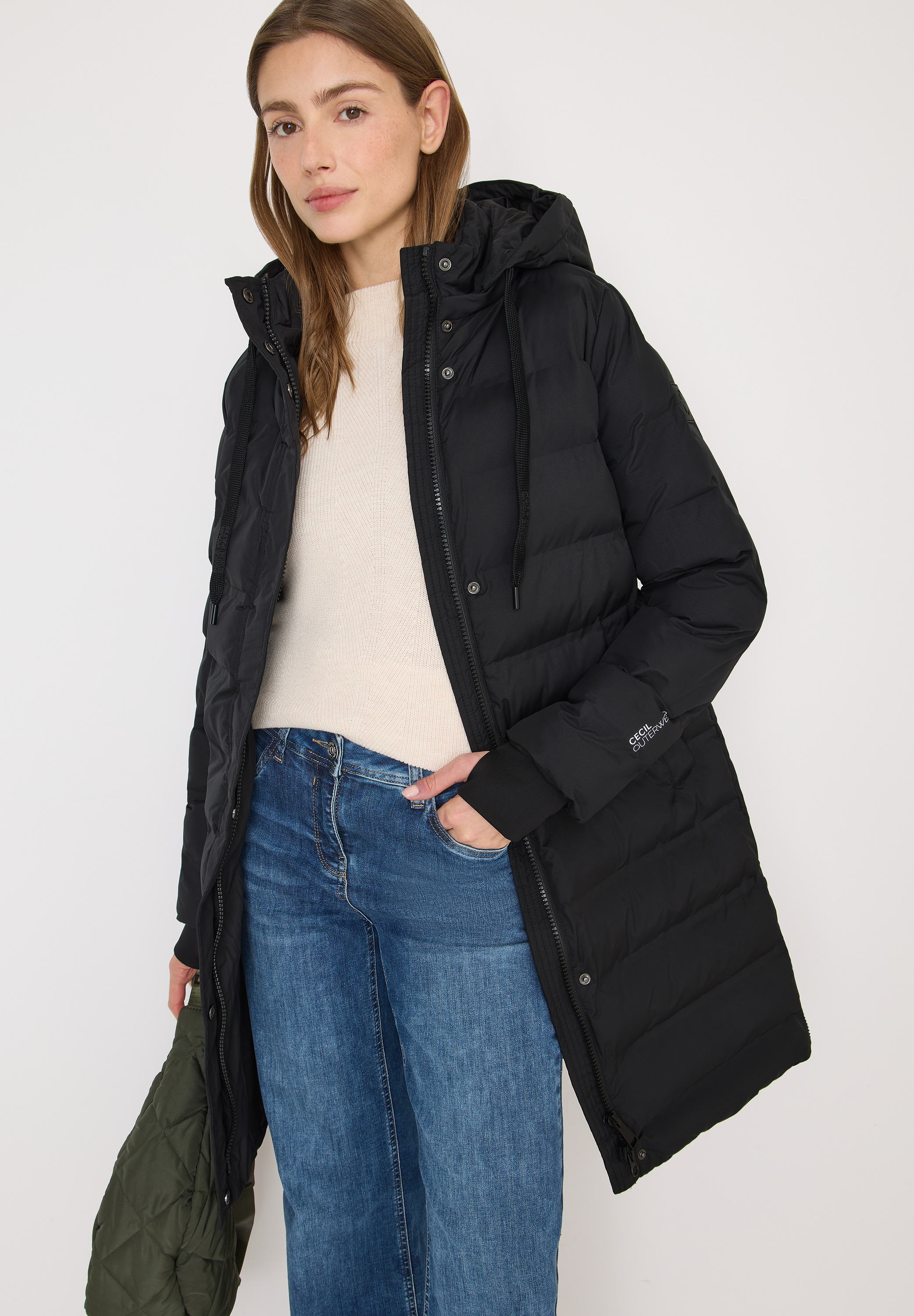 Cecil Steppmantel mit Kapuze günstig online kaufen