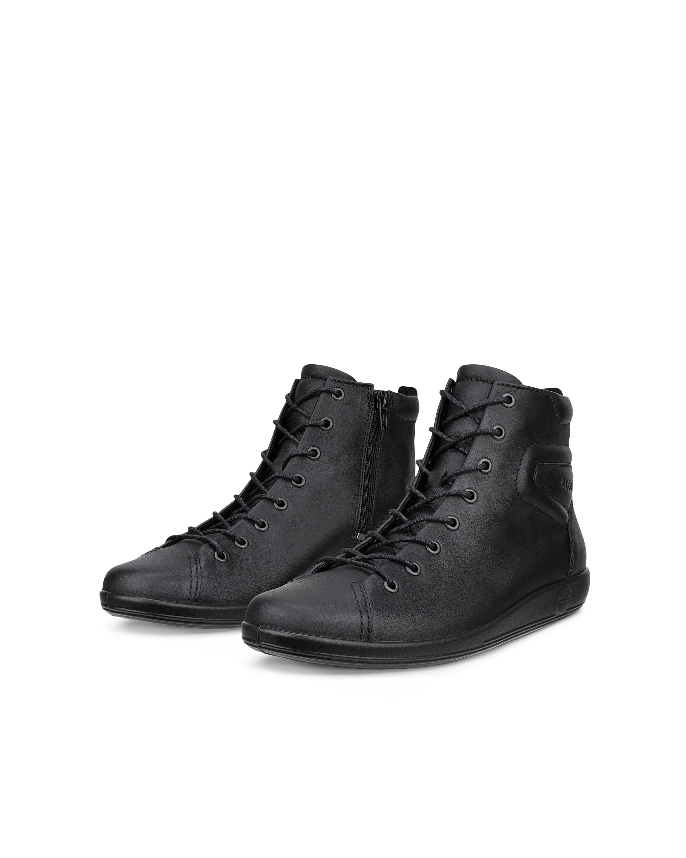 Ecco Schnürboots "Ecco Soft 2.0" Casual-Boots, Stiefelette, High Top-Sneaker Mit Reißverschluss