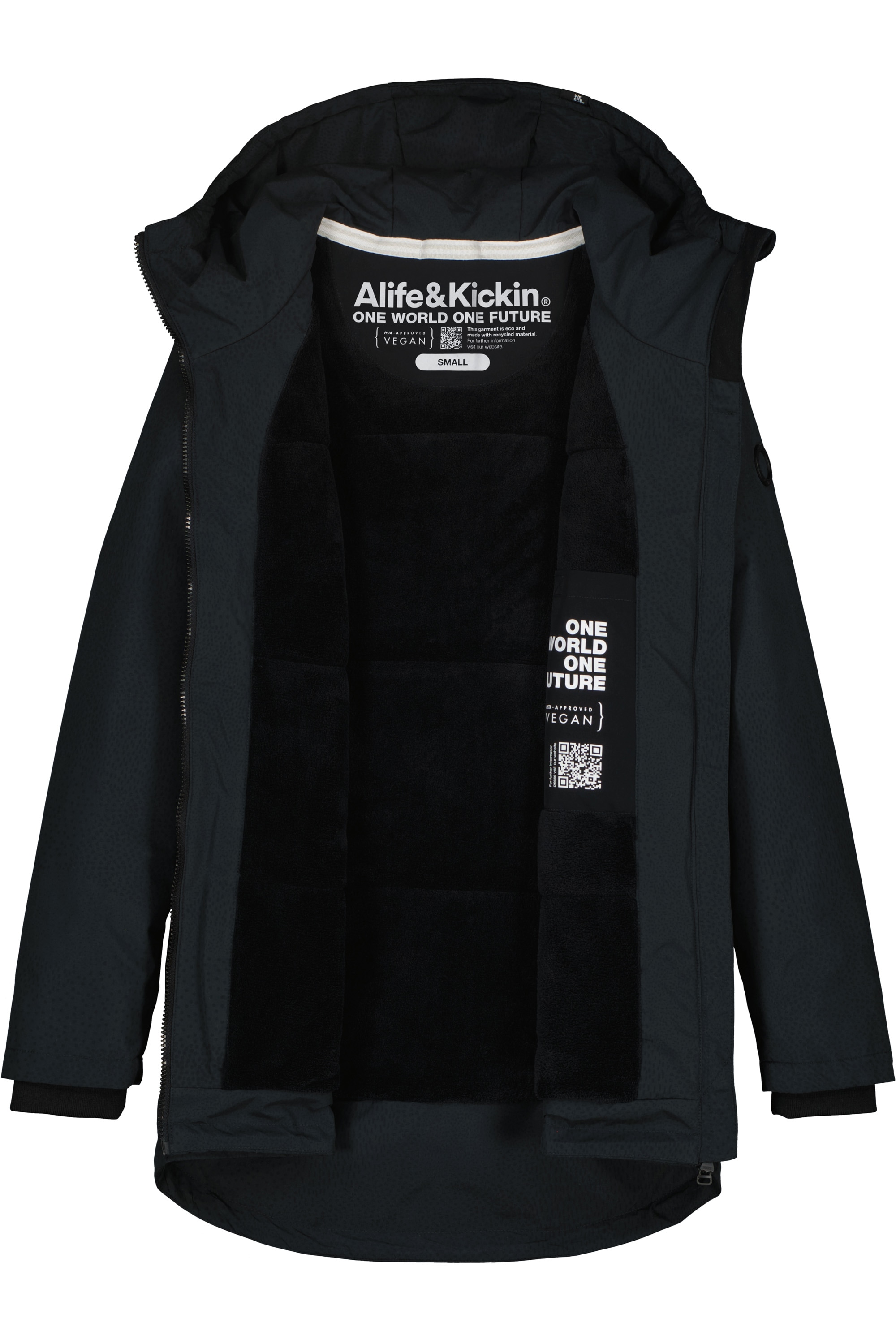 Alife & Kickin Winterjacke »Damen LilouAK B«, Warm gefütterte Jacke mit flauschigen Teddyfell Innenfutter