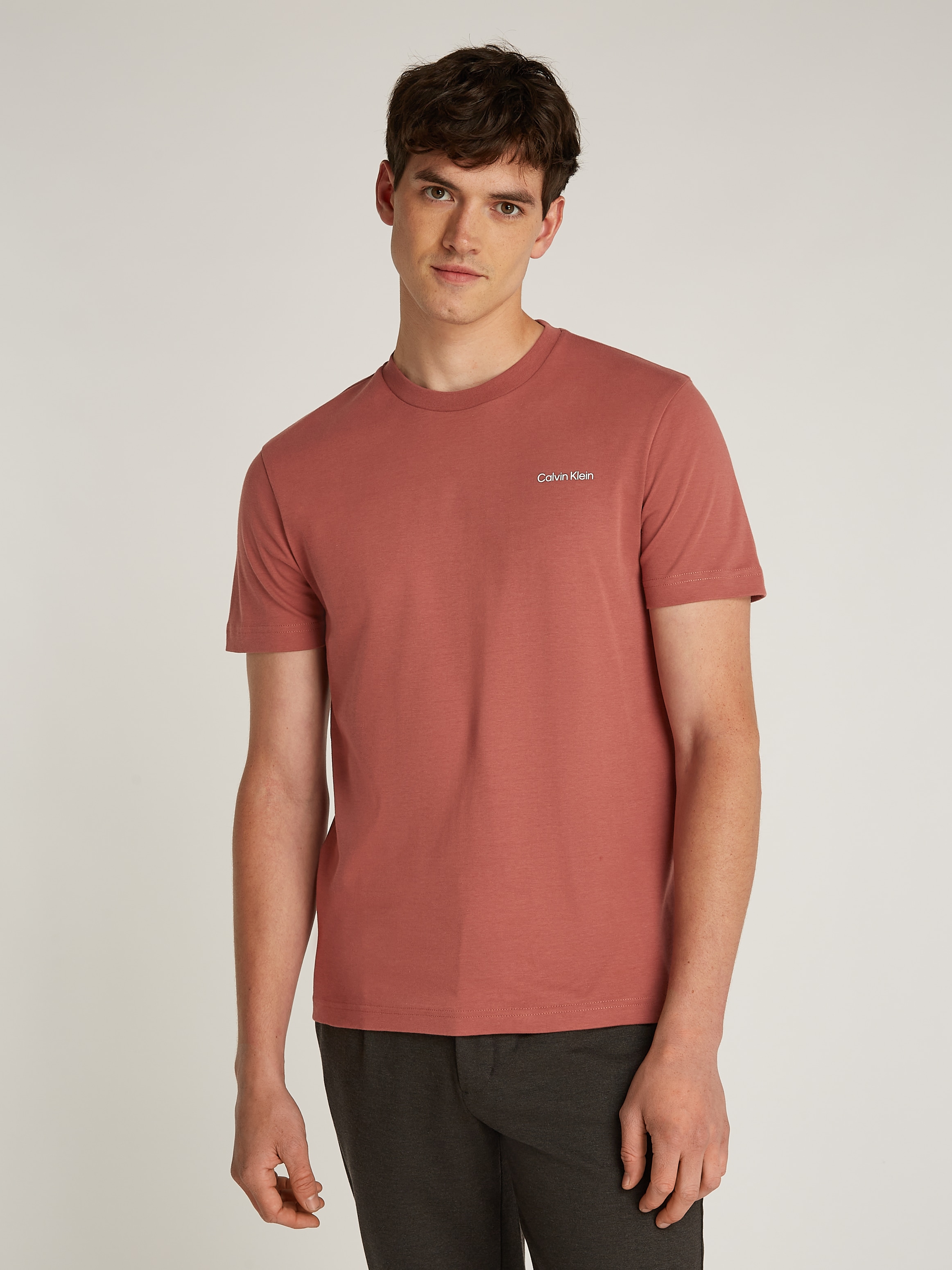 Calvin Klein T-Shirt "MICRO LOGO INTERLOCK T-SHIRT", mit Calvin Klein Logo günstig online kaufen