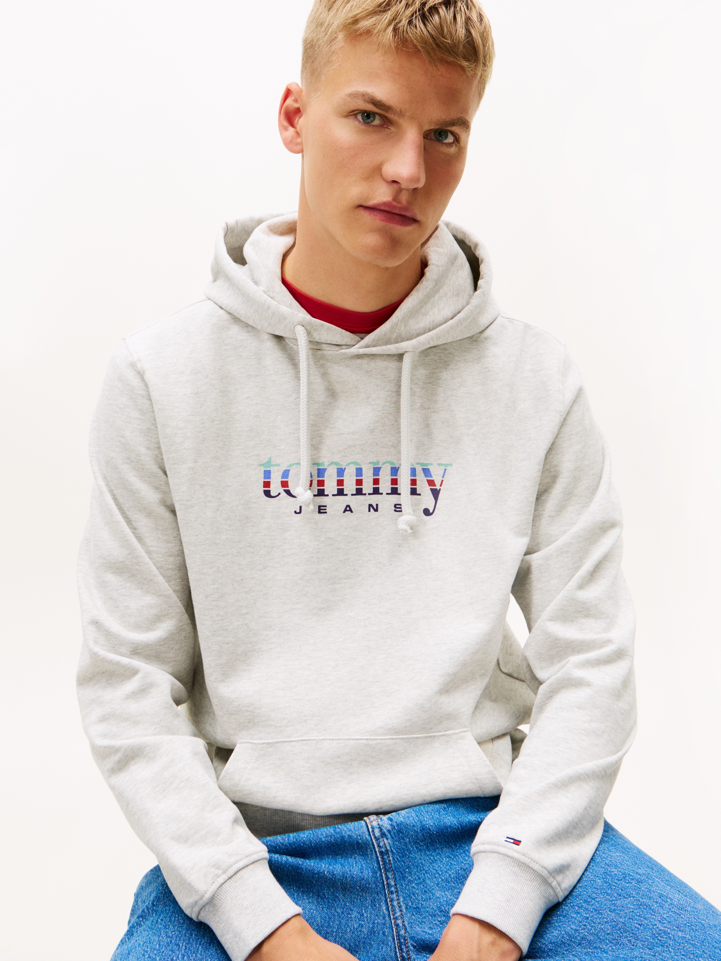 Tommy Jeans Hoodie "TJM REG ENTRY DNA PLAY", regular fit, mehrfarbiges Logo günstig online kaufen