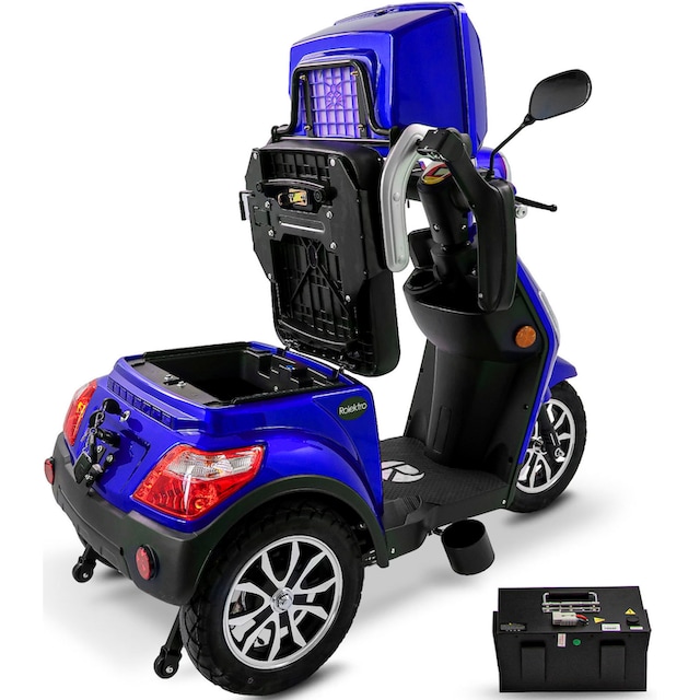 Rolektro Elektromobil »Rolektro E-Trike 25 V.3, Lithium Akku«, 1000 W, 25 km /h, (mit Topcase) auf Raten | BAUR