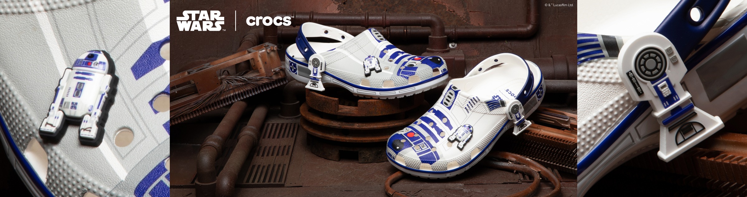 Crocs Clog »Star Wars R2D2 Cls Clog T«  Fan Geschenk, Hausschuh mit coolem Motiv