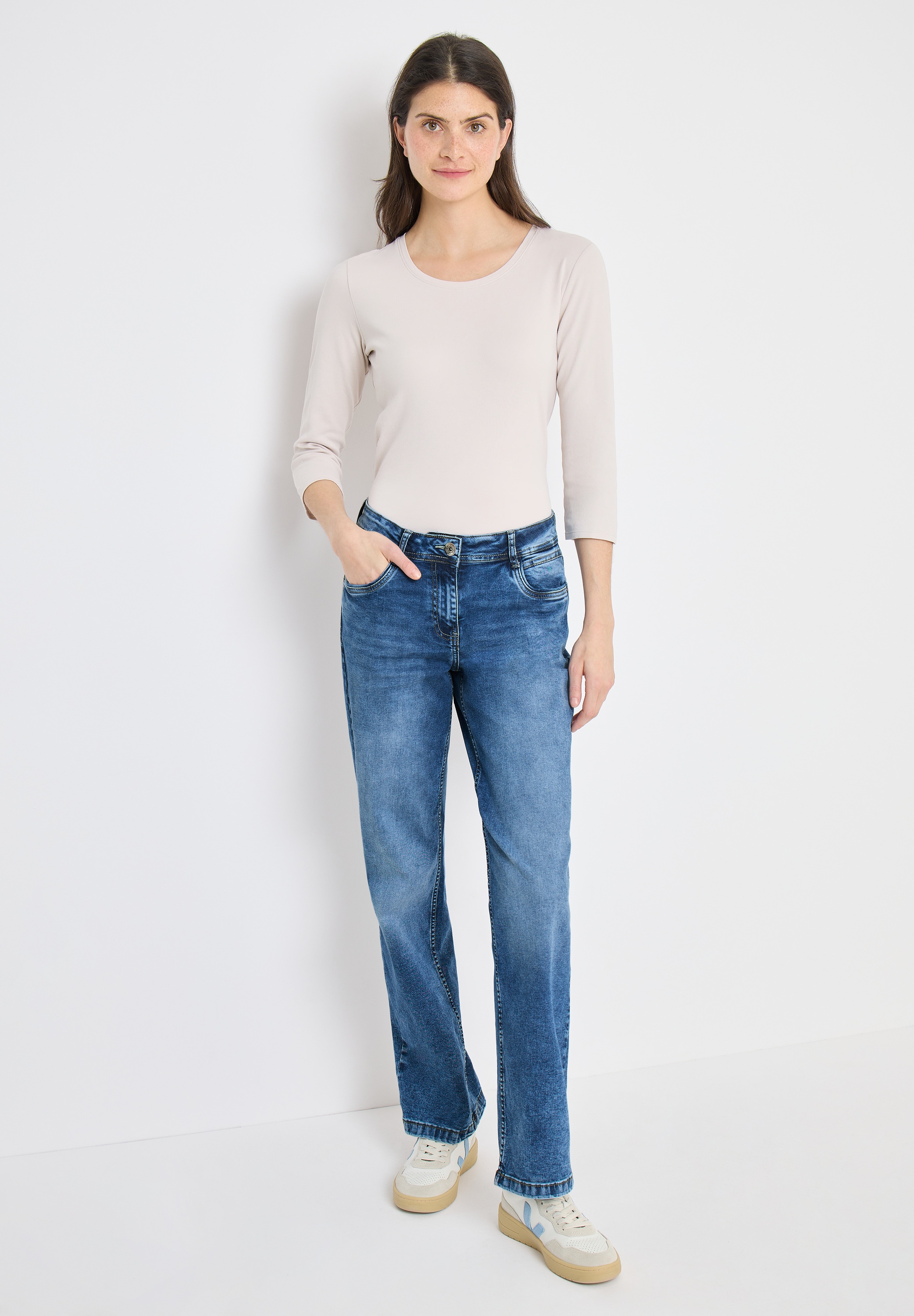 Cecil Loose-fit-Jeans High Waist