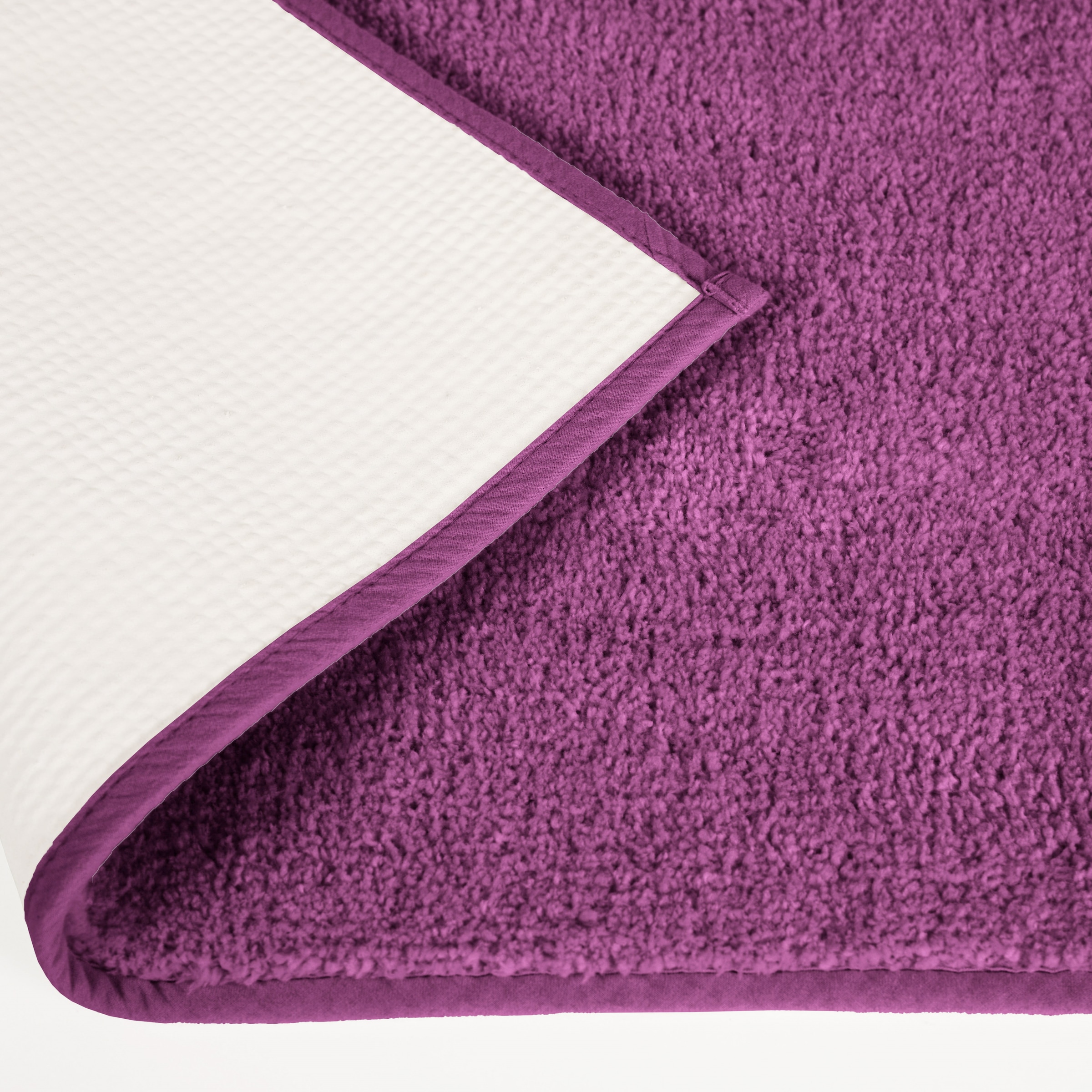 my home Badematte »Vanessa, Badvorleger, Badezimmer Teppich«, rutschhemmend beschichtet, schnell trocknend-fußbodenheizungsgeeignet-strapazierfähig, Badteppich, weiche Haptik, unifarben