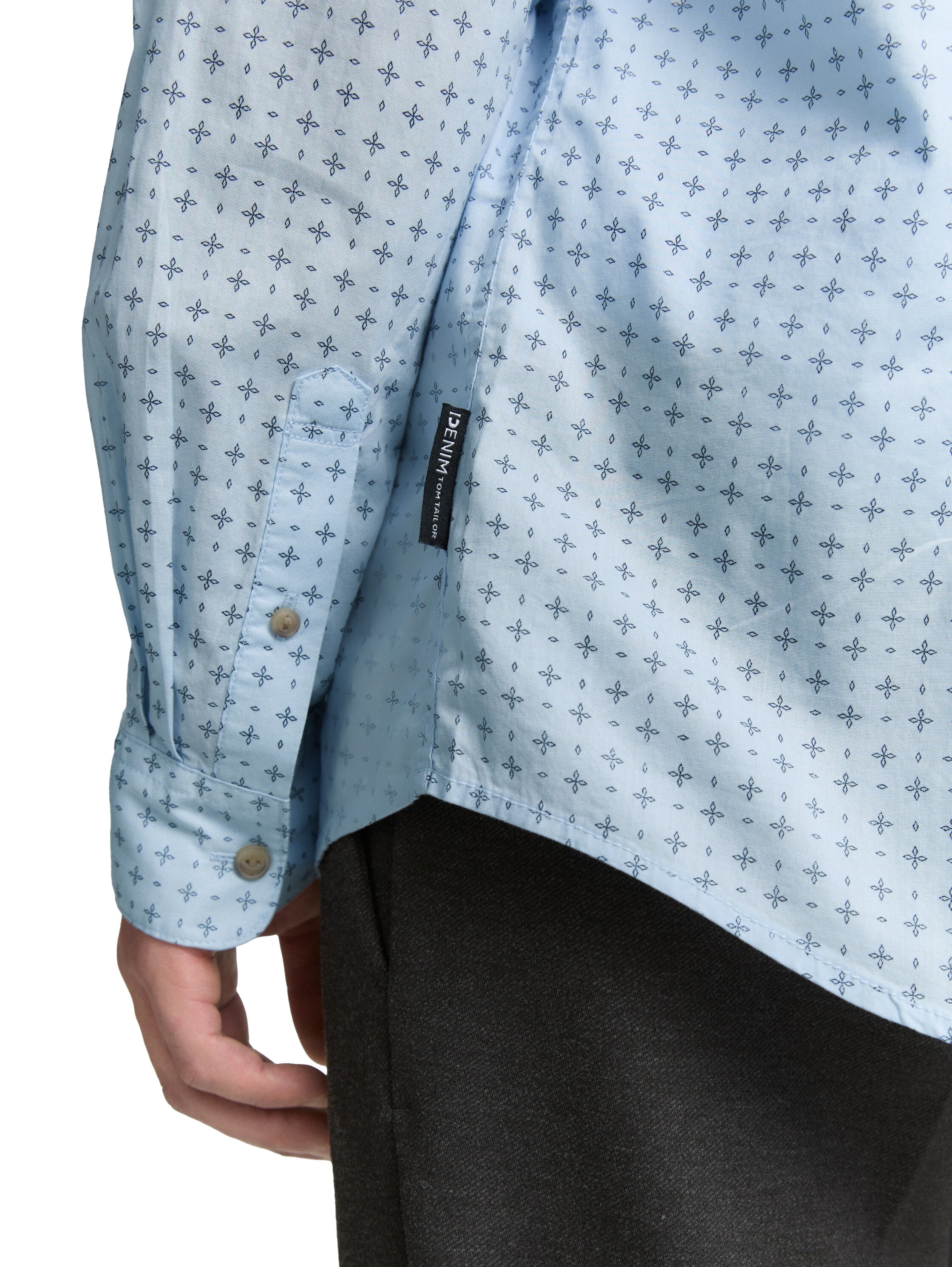 TOM TAILOR Denim Langarmhemd »POPLIN«, mit Streifenmuster