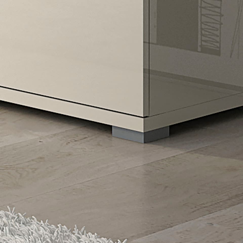 Places of Style Highboard »Piano Vitrine«, UV lackiert, Soft-Close Funktion