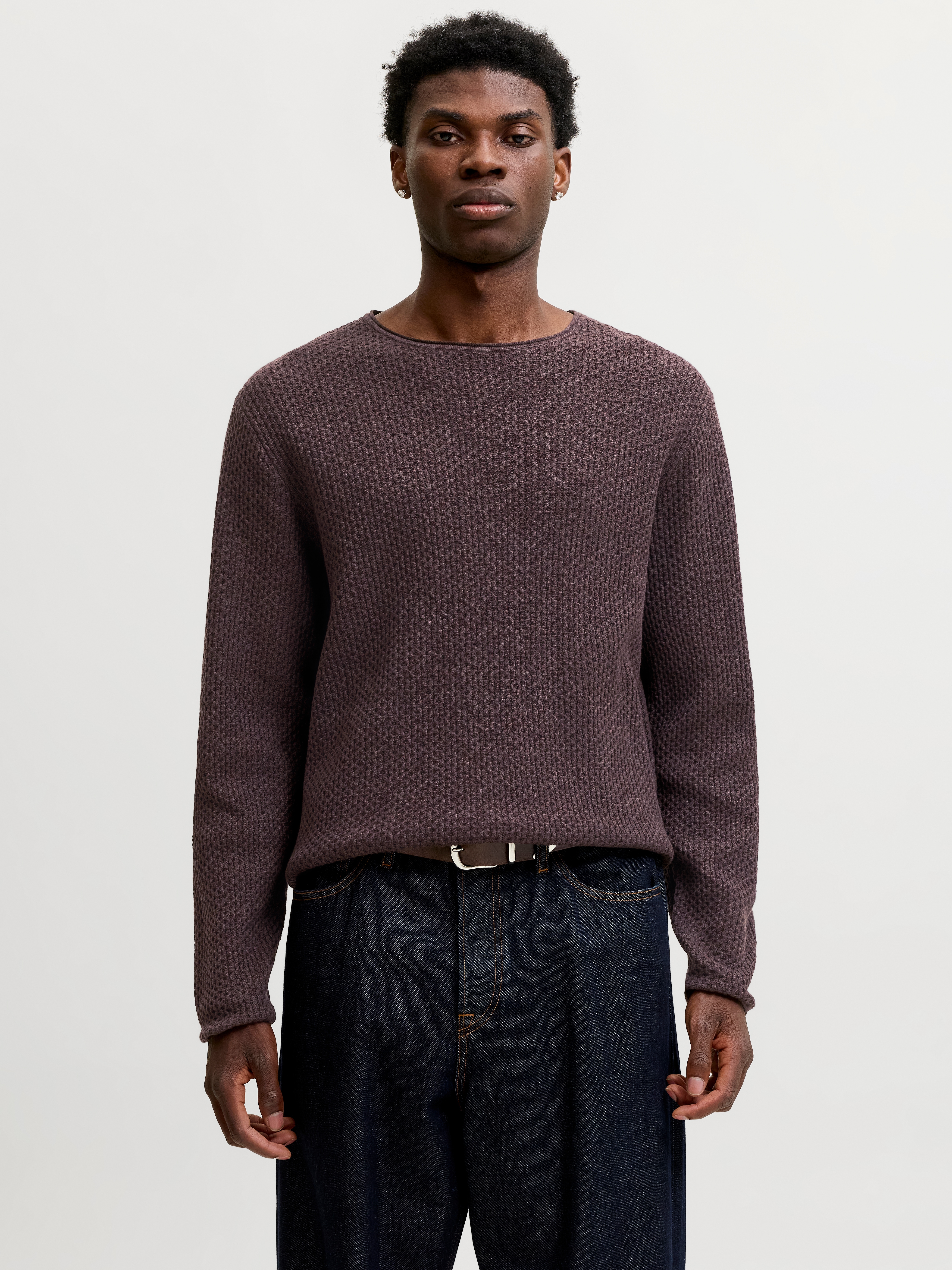 Jack & Jones Rundhalspullover "JPRBLUMASON KNIT CREW NECK SN" Baumwolle, regular fit