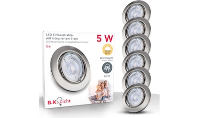 B.K.Licht LED Einbauleuchte »Layna«, GU10, 6 St., Warmweiß, LED Einbauspots Strahler... kaufen
