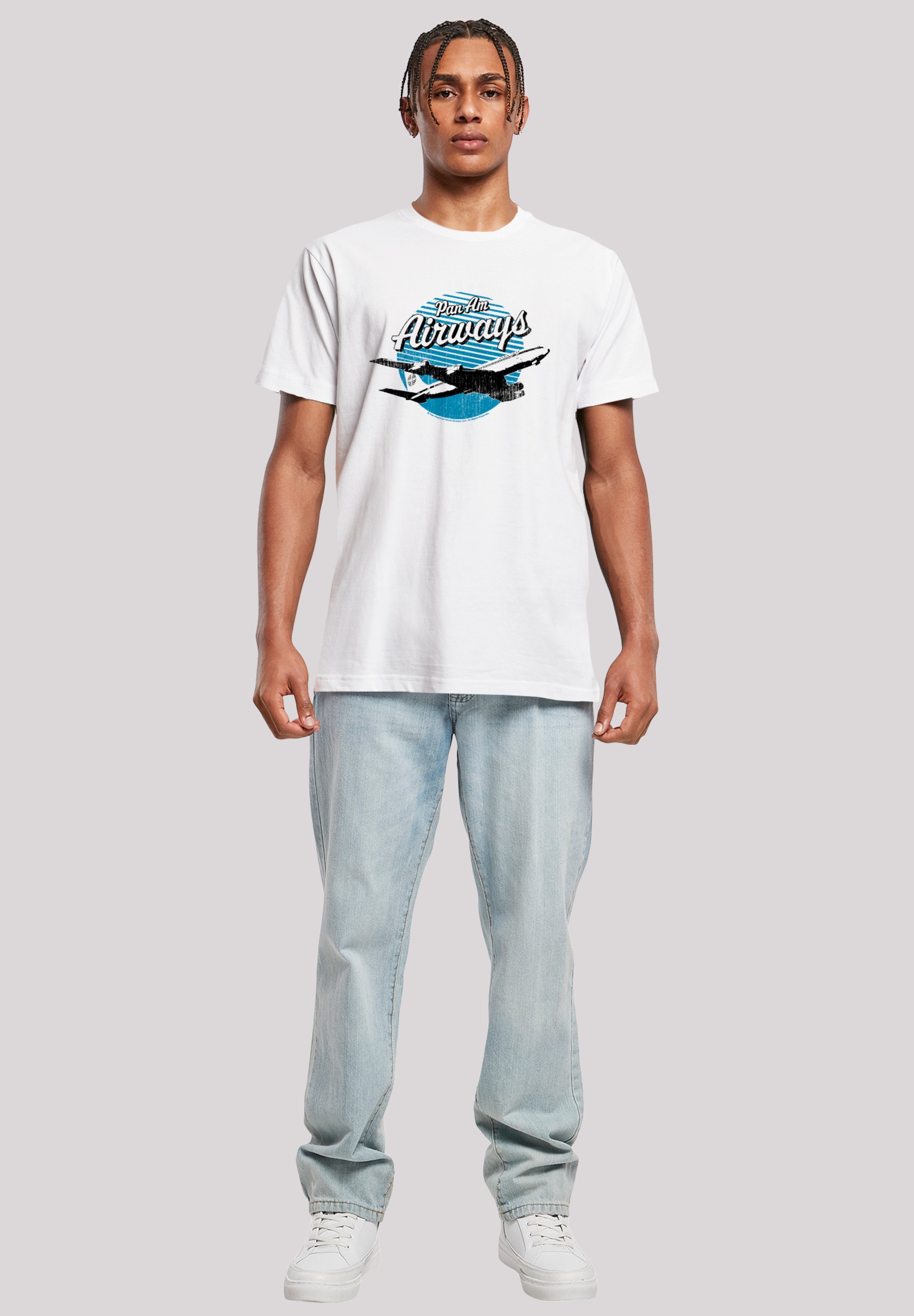 F4NT4STIC T-Shirt »Pan Am Airways Retro Plane Take Off« Premium Qualität