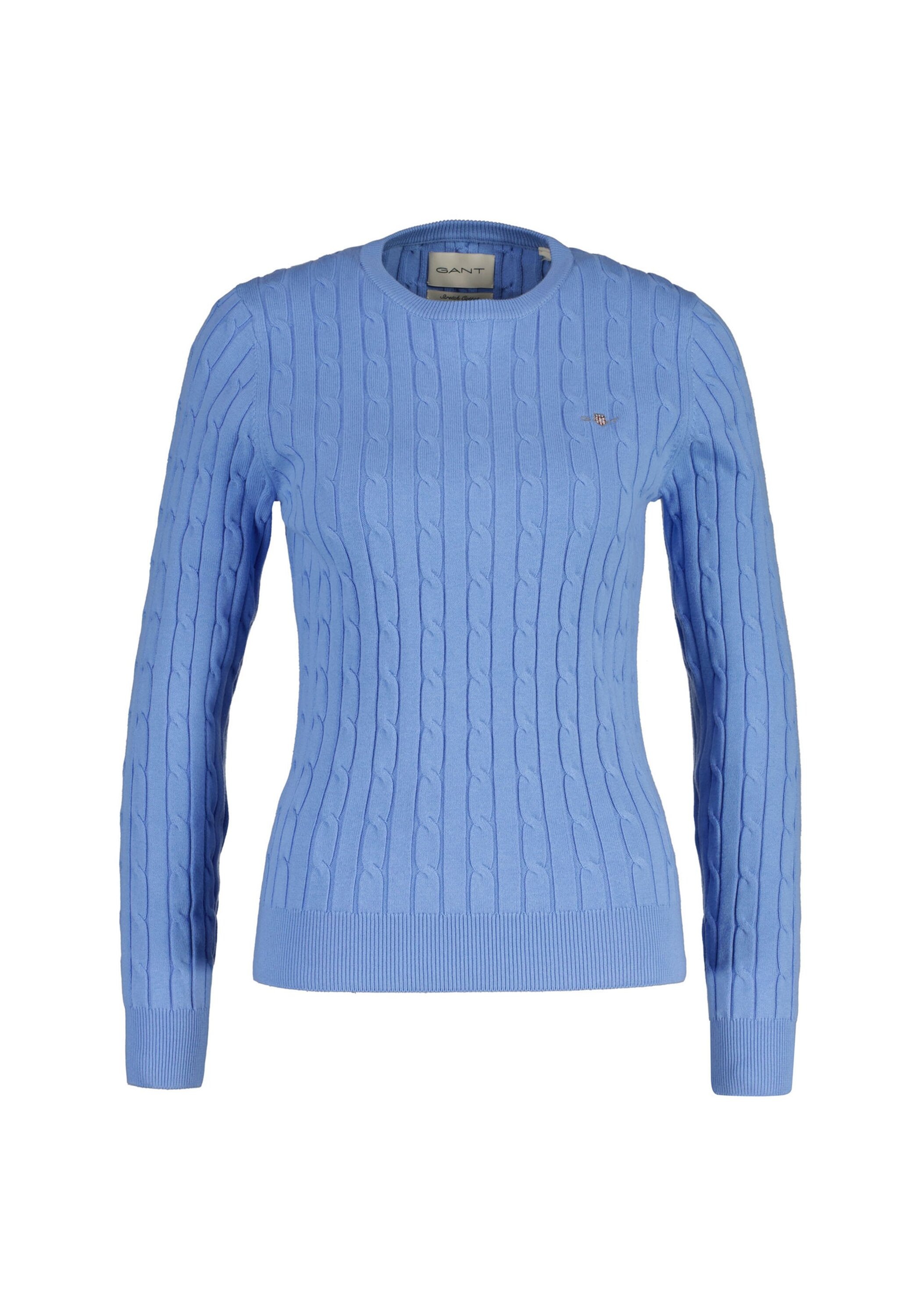 Gant Sweater "Strickpullover STRETCH COTTON CABLE C-NECK" günstig online kaufen
