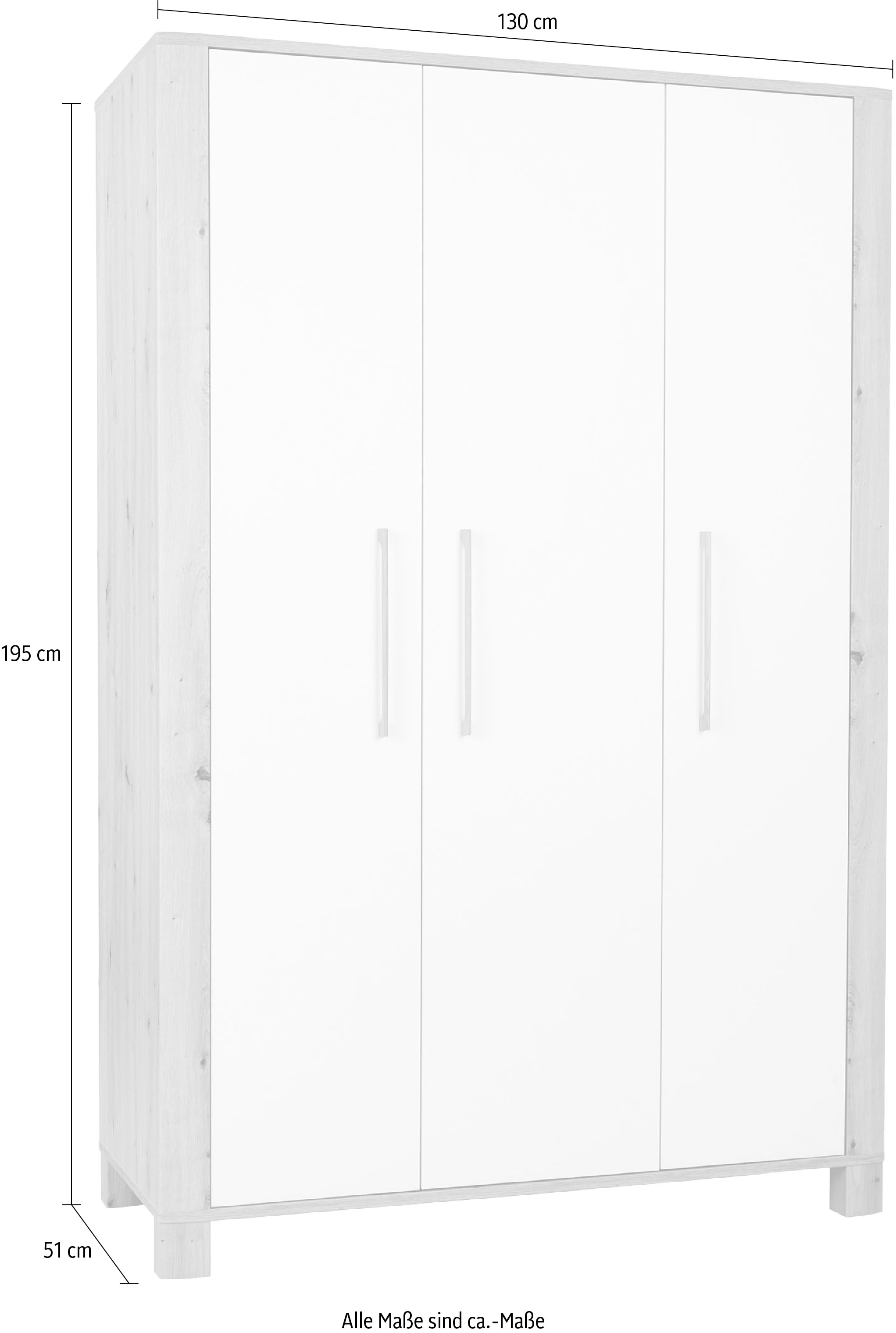 arthur berndt Kinderkleiderschrank »Kleiderschrank »Marlon« 3-türig«