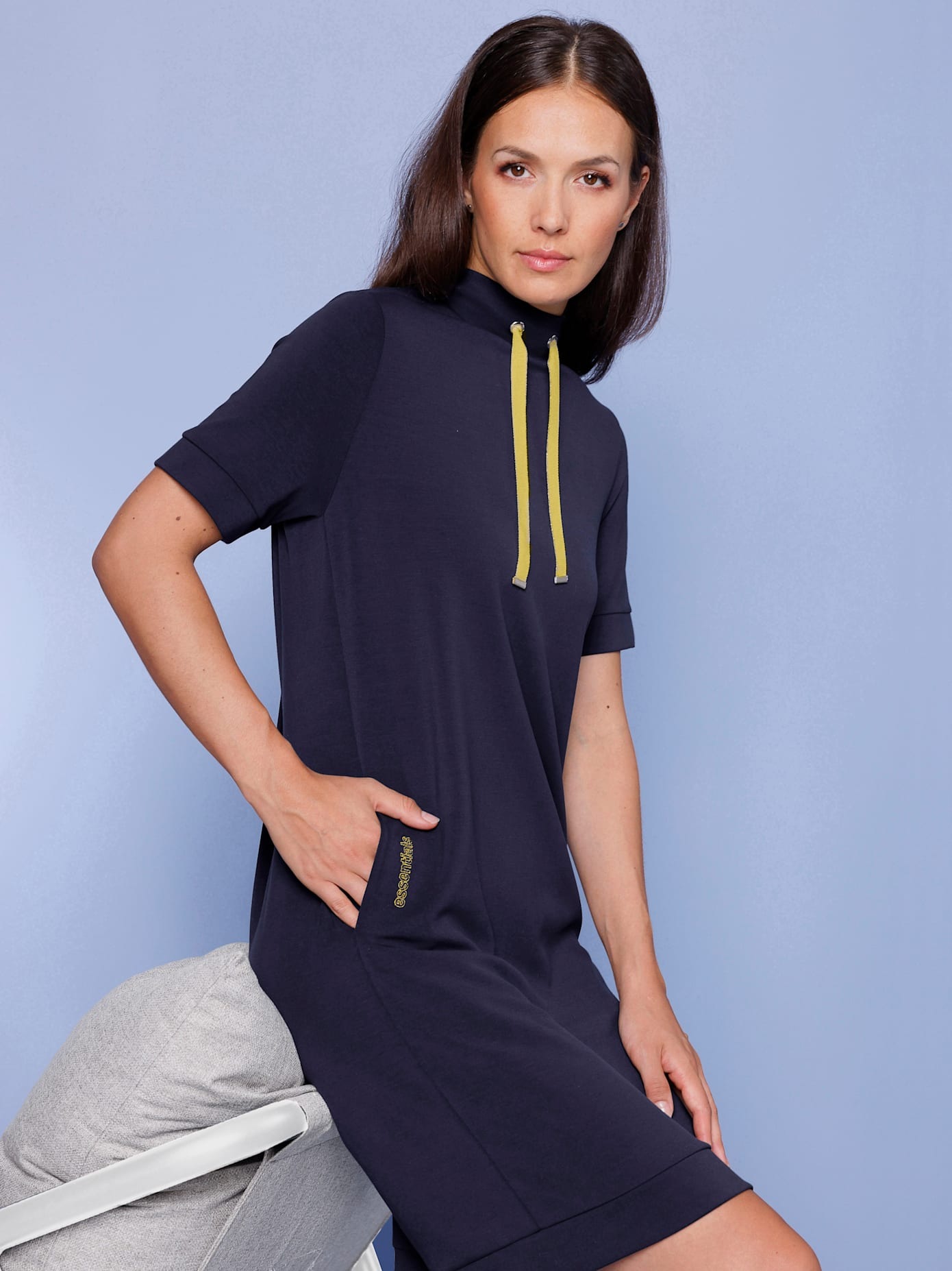 CREATION L PREMIUM Kurzarmshirt "Modalmix-Longshirt" 1 Stk. tlg. günstig online kaufen