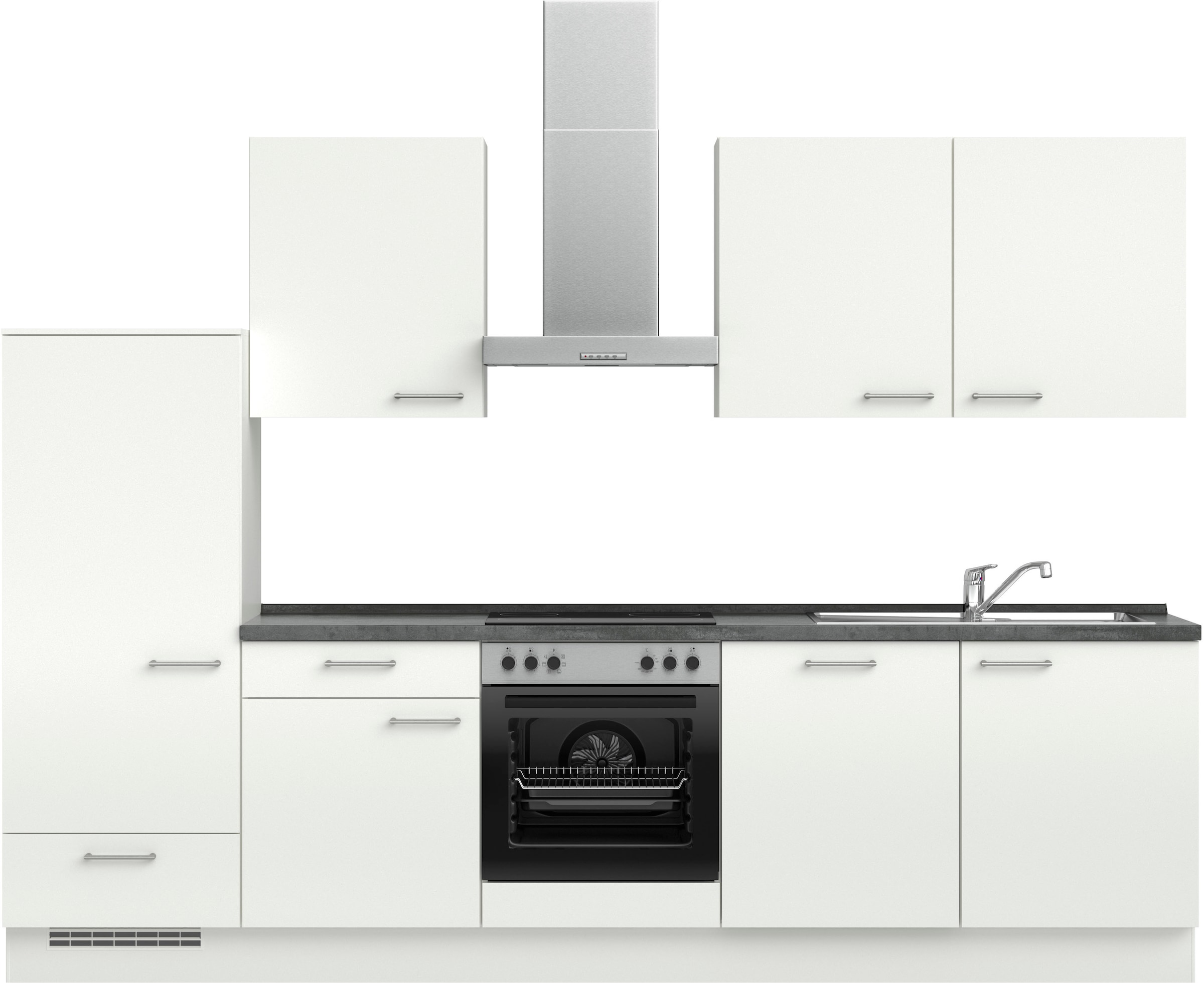 nobilia Küchenzeile ""Laser I", Ausrichtung wählbar, Breite 300 cm" vormont günstig online kaufen