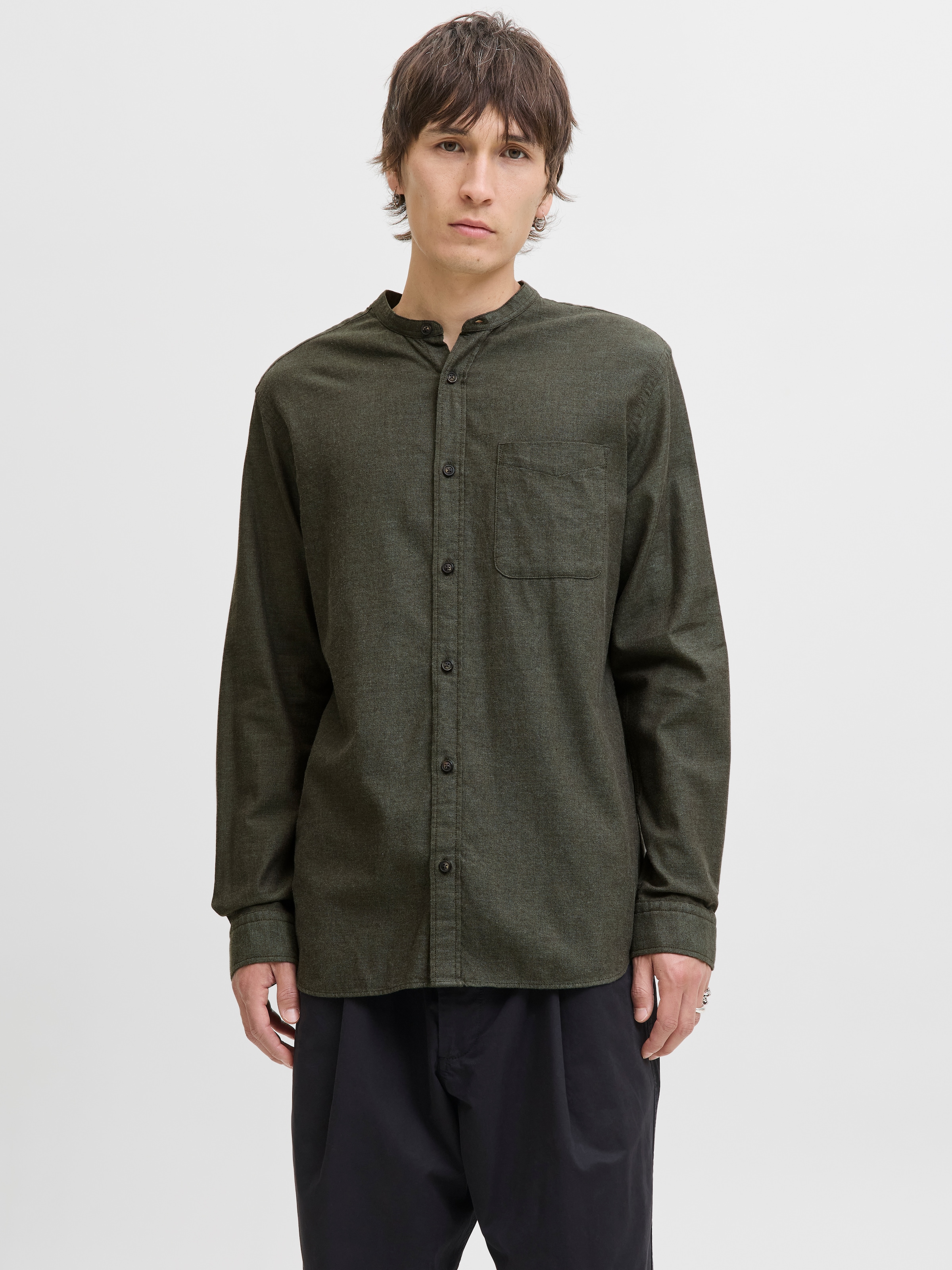 Jack & Jones Langarmhemd "JJEBAND MELANGE SHIRT L/S SN" günstig online kaufen