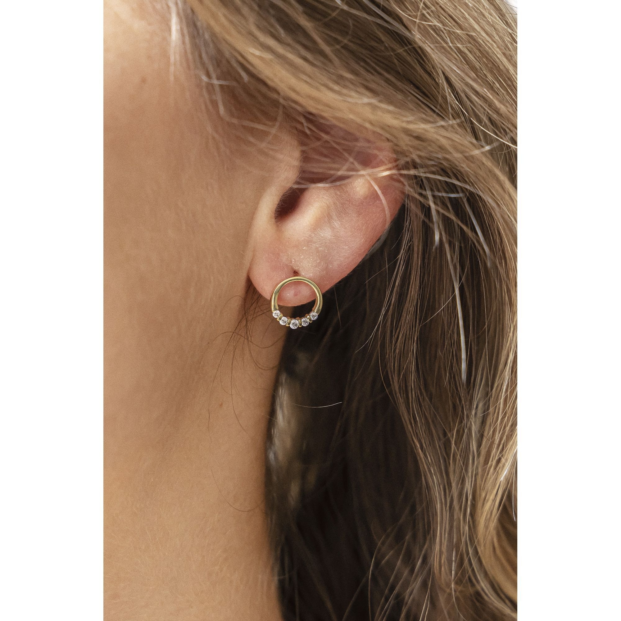 CELESTA Paar Ohrstecker »375/- Gelbgold Zirkonia«