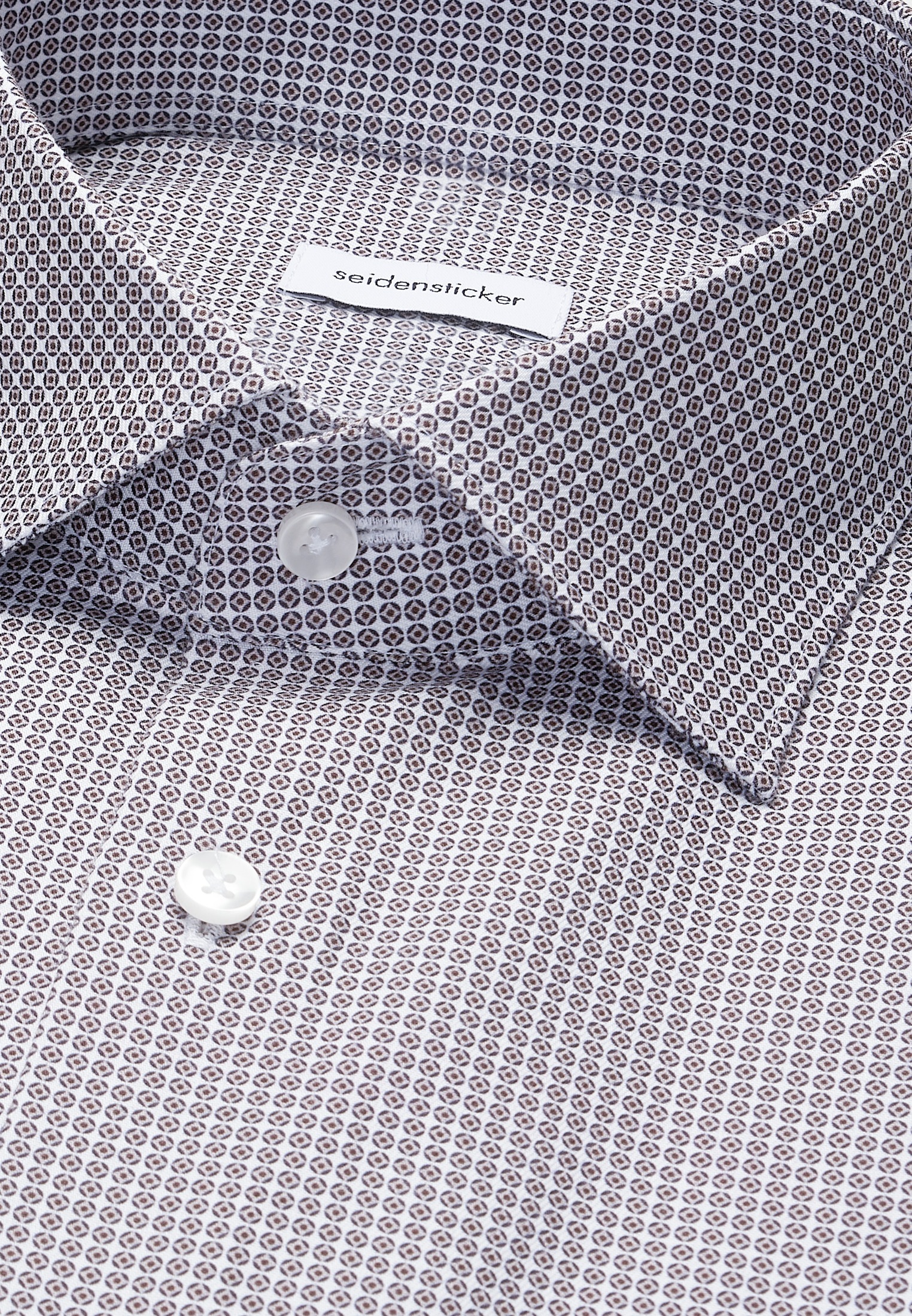 seidensticker Businesshemd "Schwarze Rose" Shaped 1/2 Kentkragen Druck günstig online kaufen