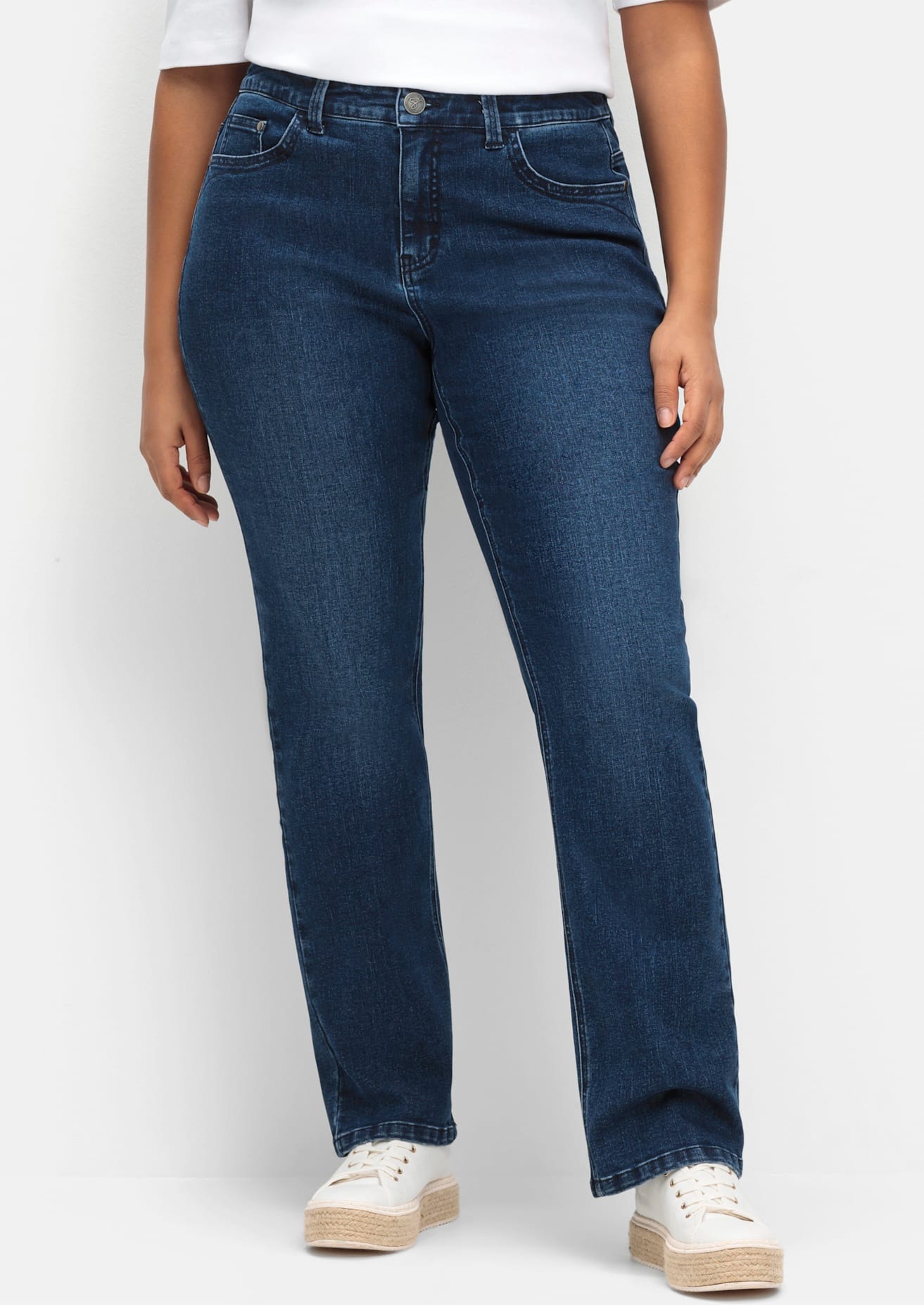 Sheego Bequeme Jeans 1 Stk. tlg. günstig online kaufen