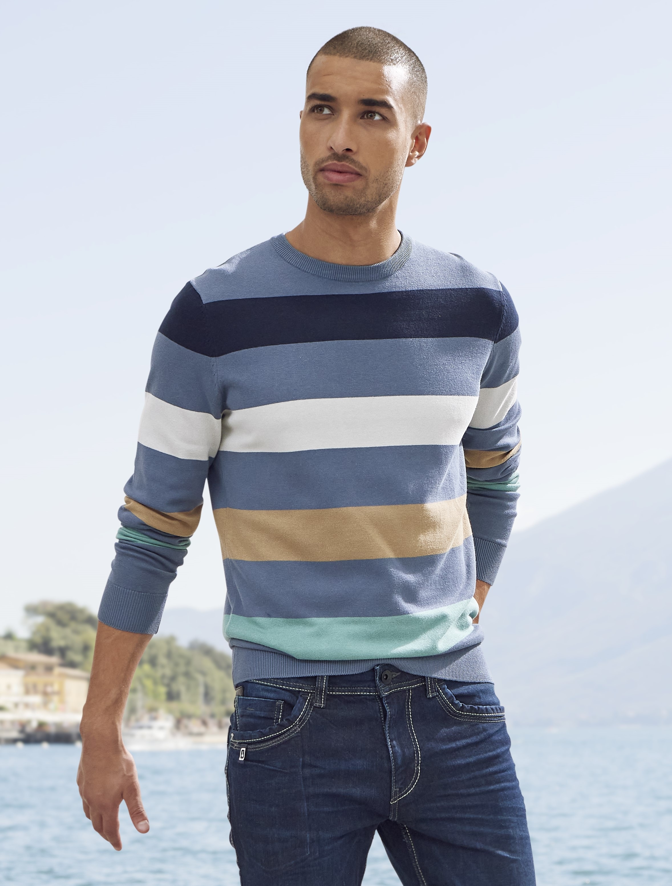 TOM TAILOR Strickpullover, mit Blockstreifen günstig online kaufen