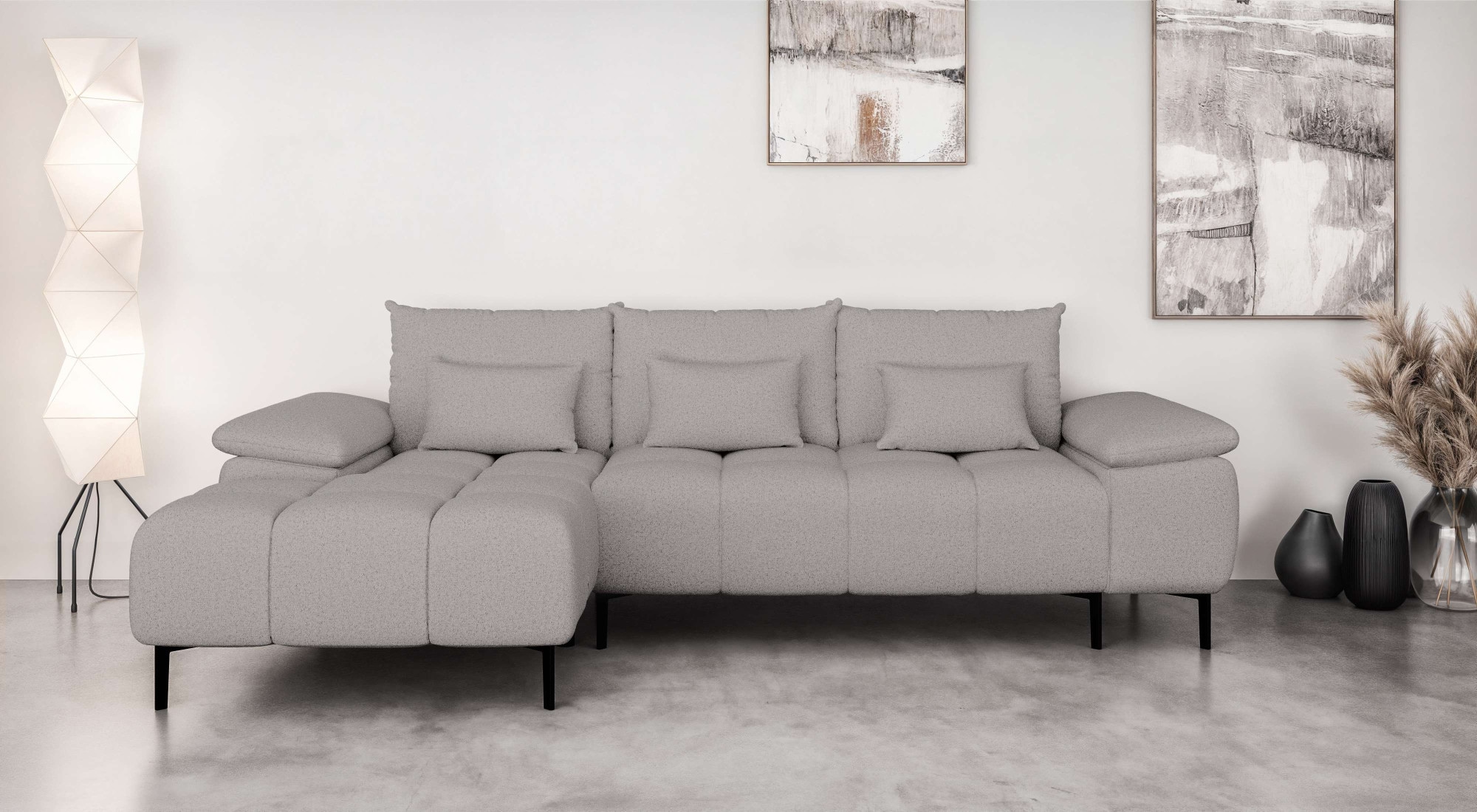 Home affaire Ecksofa "DROMARA Schlafsofa mit Bettkasten, Maße: B/T/H 277/14 günstig online kaufen