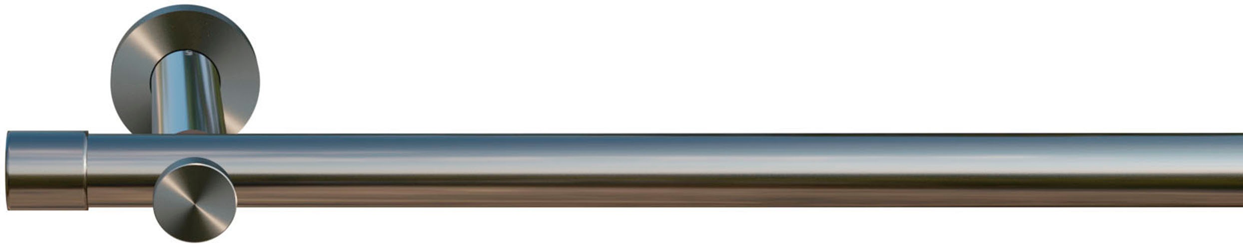 Thumbnail - indeko Gardinenstange "Linz" Ø 20 mm 1 läufig-läufig Wunschmaßlänge Komplett-Set inkl. Montagematerial