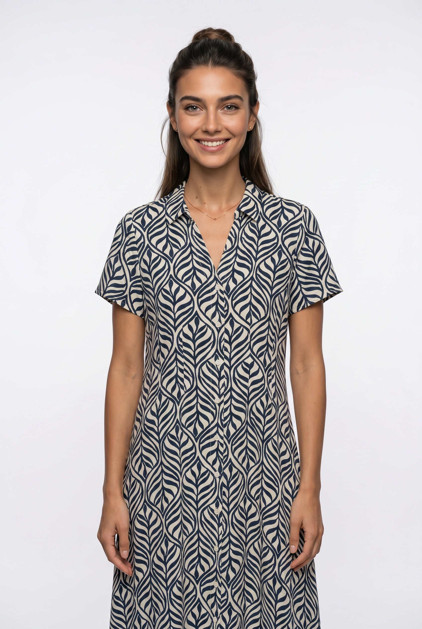 Vero Moda Blusenkleid »VMJOSIE S/S CALF SHIRT DRESS WVN GA« Viskosemischung, regular fit