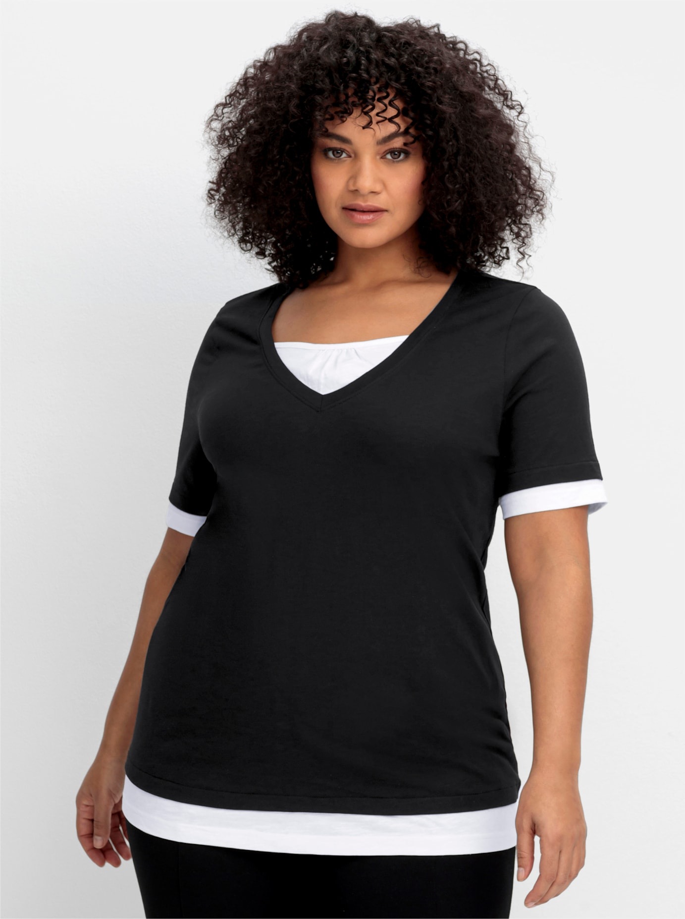 Sheego 2-in-1-Shirt "2-in-1-Shirt", 1 Stk. günstig online kaufen