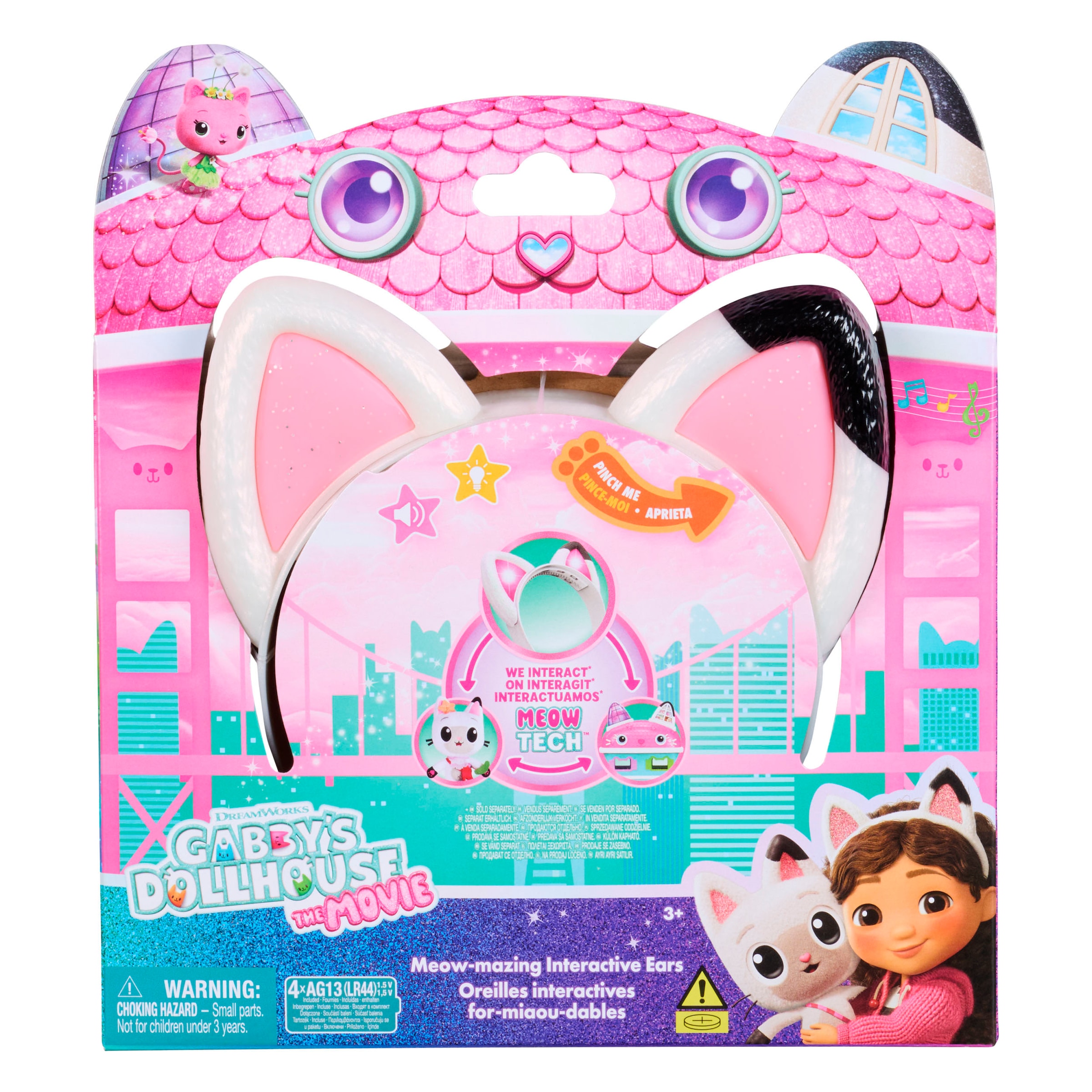 Spin Master Kreativset »Gabby’s Dollhouse: Der Film – Miau-tastischer Katzenohren-Haarreif«, interaktiv; mit Licht und Sound