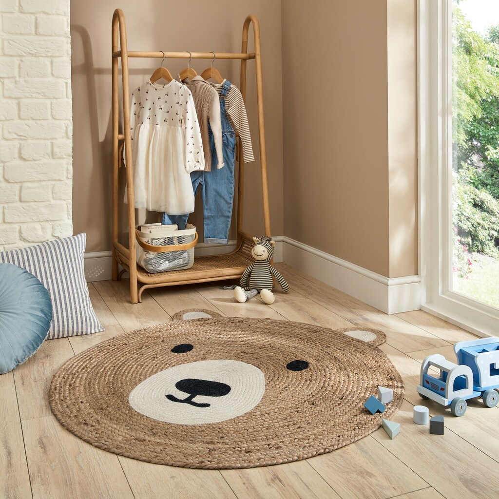 FLAIR RUGS Teppich »Jute Kinder«, rund