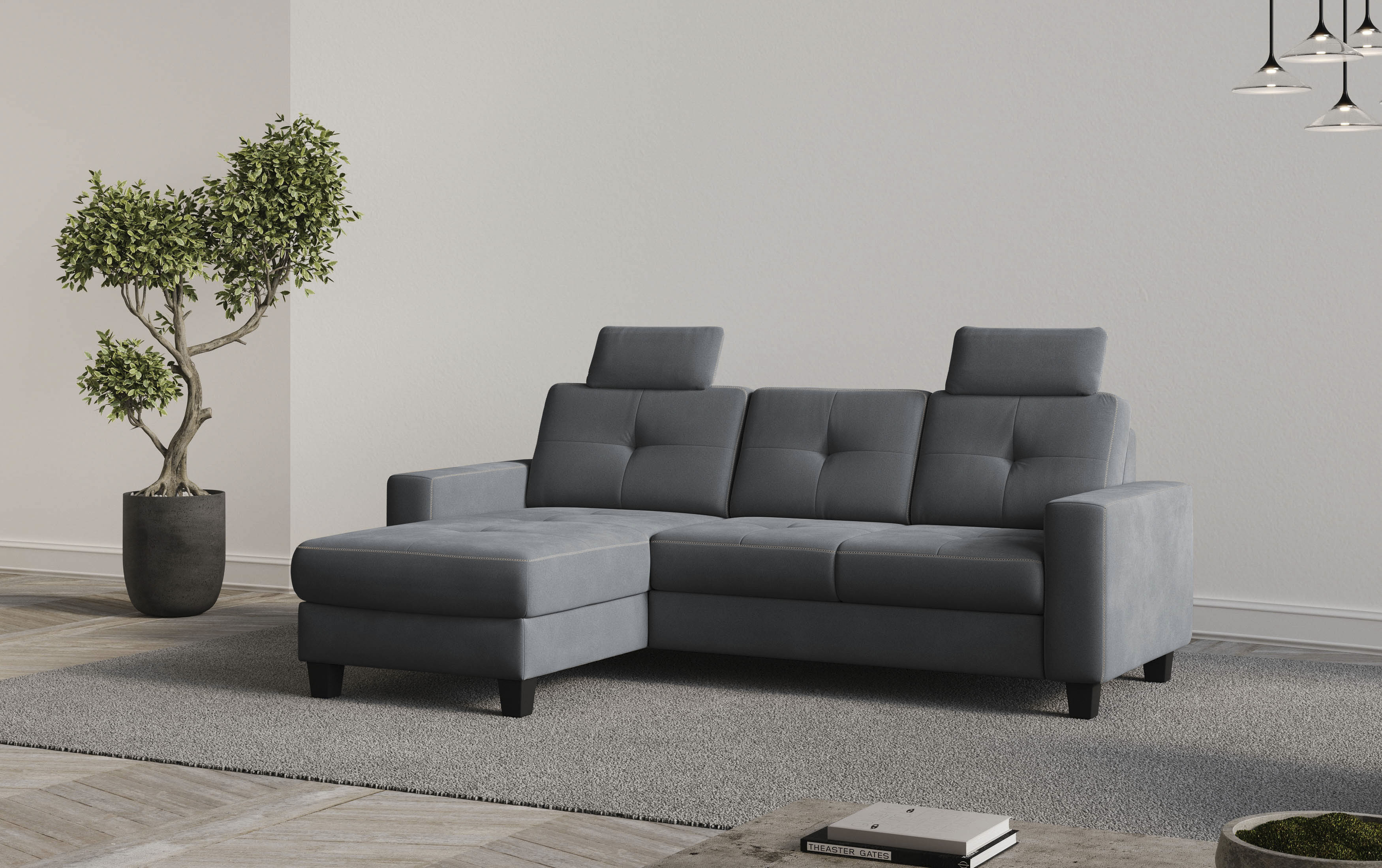 OTTO home Ecksofa "Varese" wahlweise mit Schlaffunktion und Bettkasten