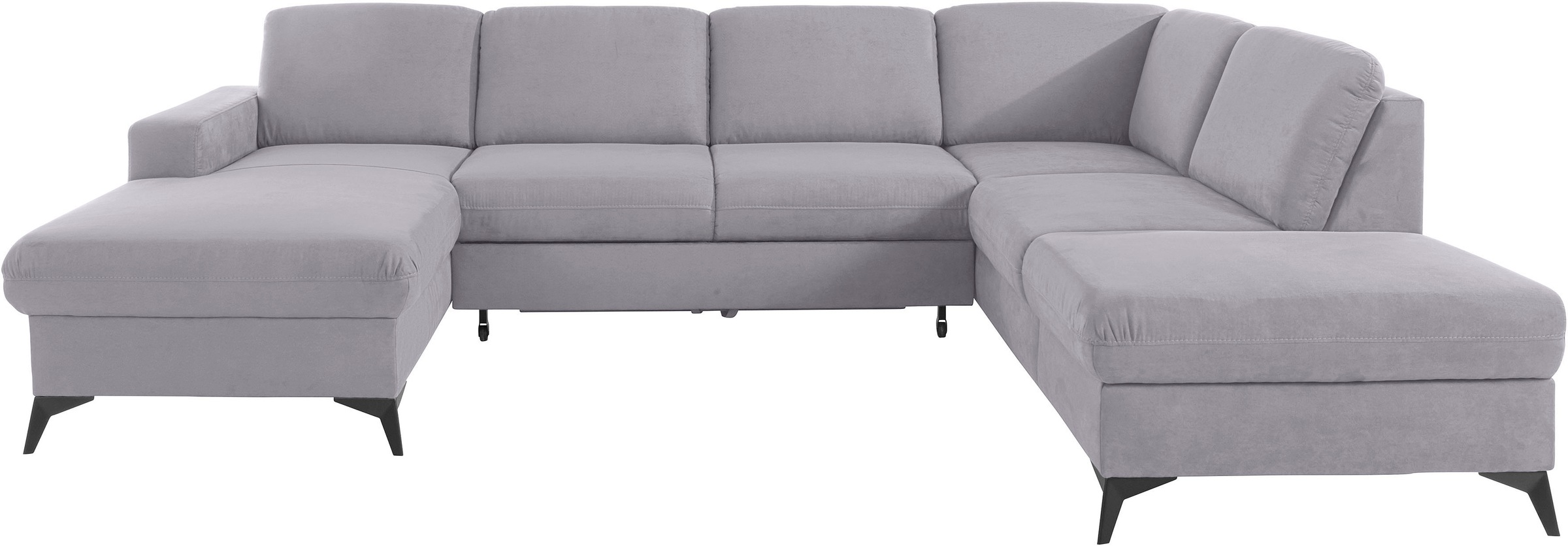 PLACES OF STYLE Wohnlandschaft "Lolland U-Form" Wahlweise mit Bettfunktion günstig online kaufen